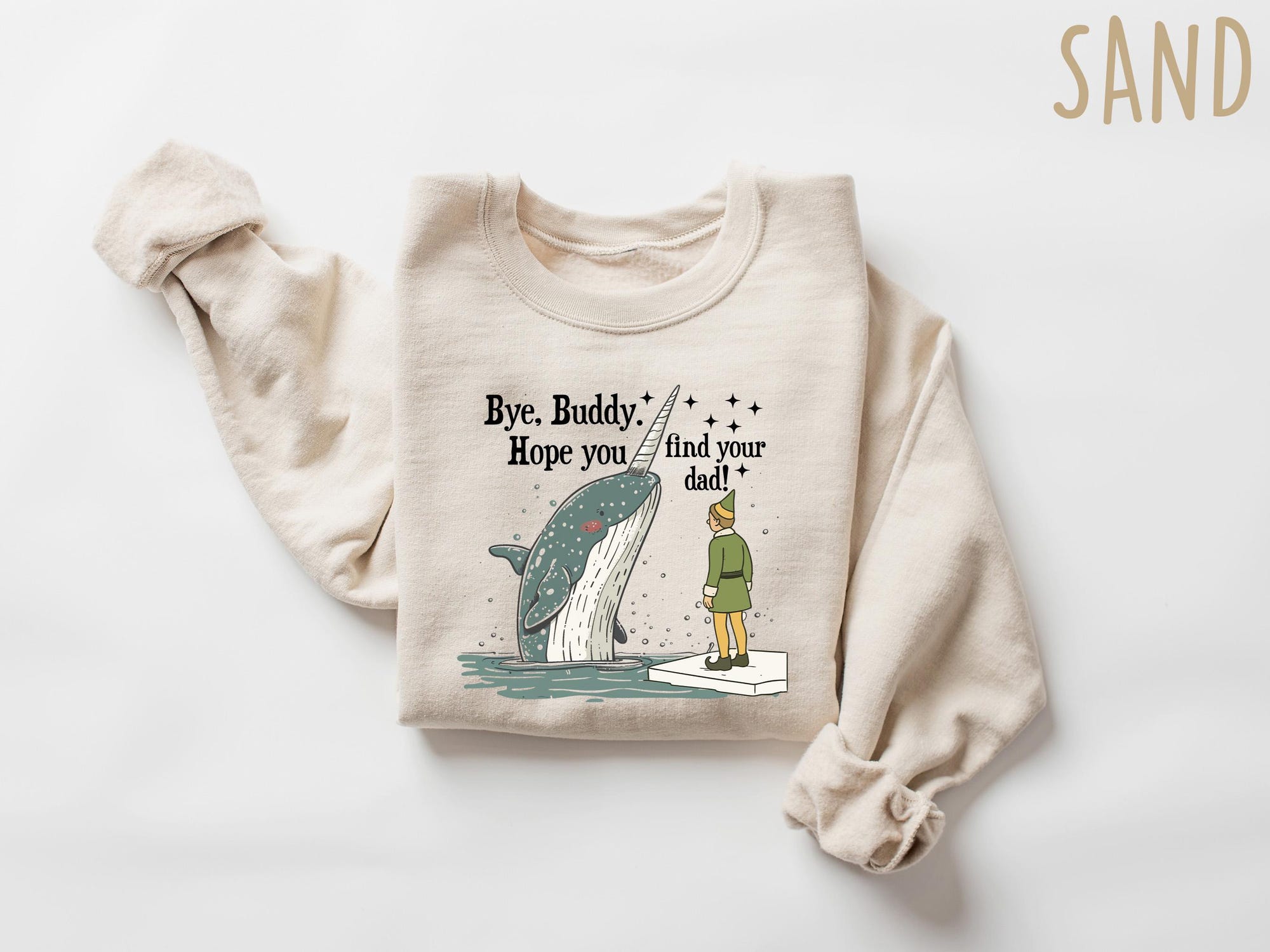 Buddy The Elf Bye Buddy Hope You Find Your Dad Christmas Lights T-Shirt, Christmas Classic Movie Shirt ,Buddy The Elf Christmas Gift