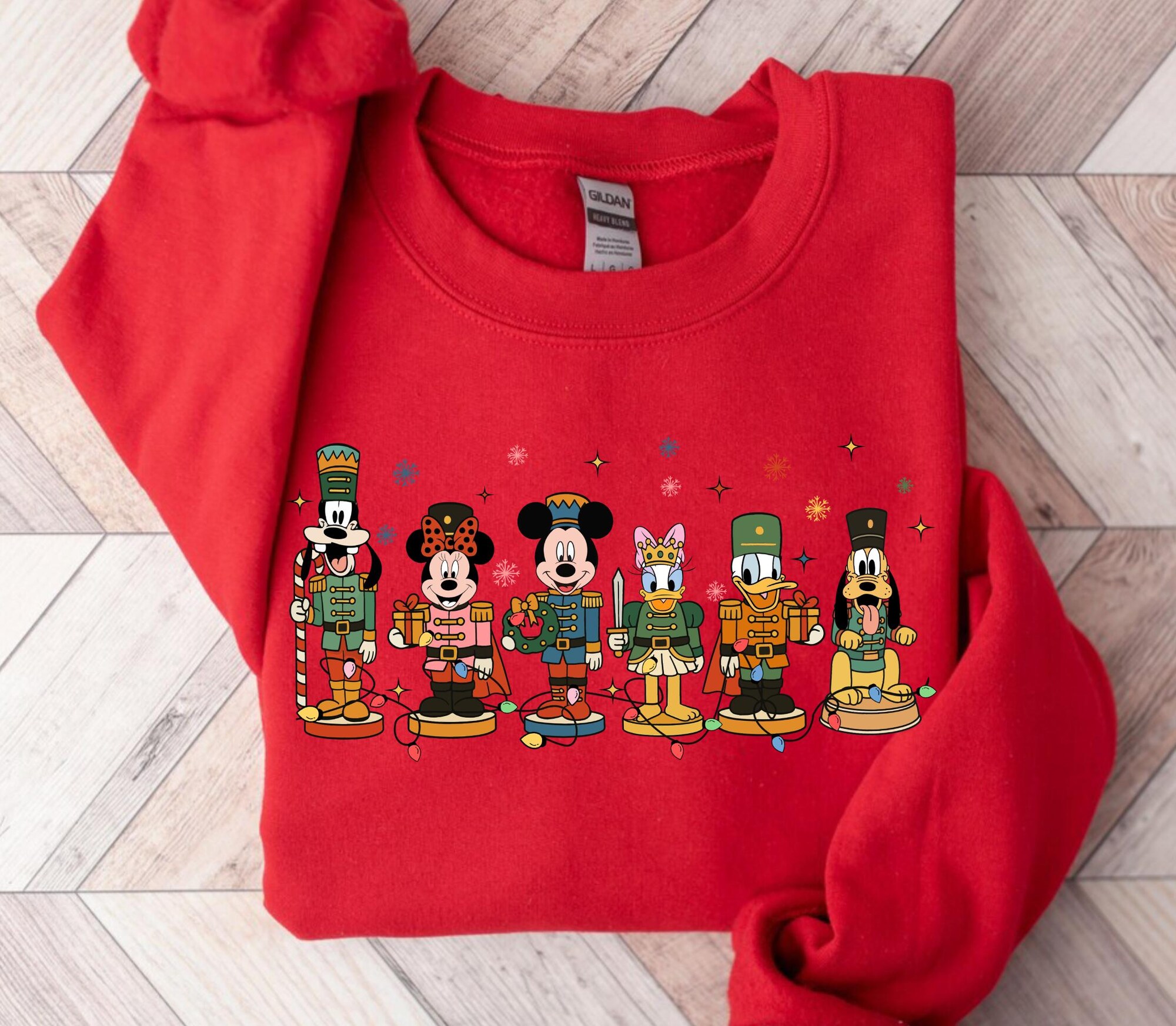 il_2000xN.7240312553_6x7i-1.jpg Nutcracker Disney Mickey and Friends Christmas Sweatshirt: Disneyland Family Gift, Very Merry Christmas