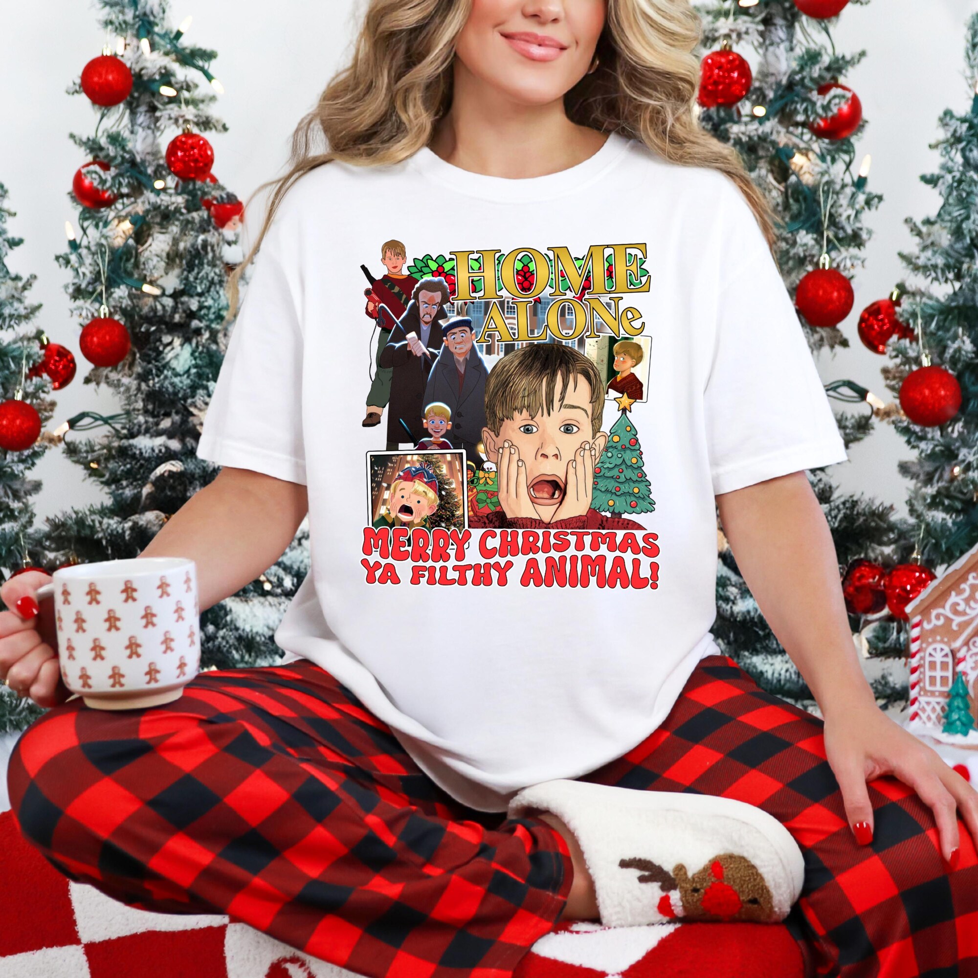Comfort Colors® Merry Christmas Ya Filthy Animal Shirt | Christmas Home Alone Sweatshirt | Funny Christmas Movie Shirt | McCallister Shirt