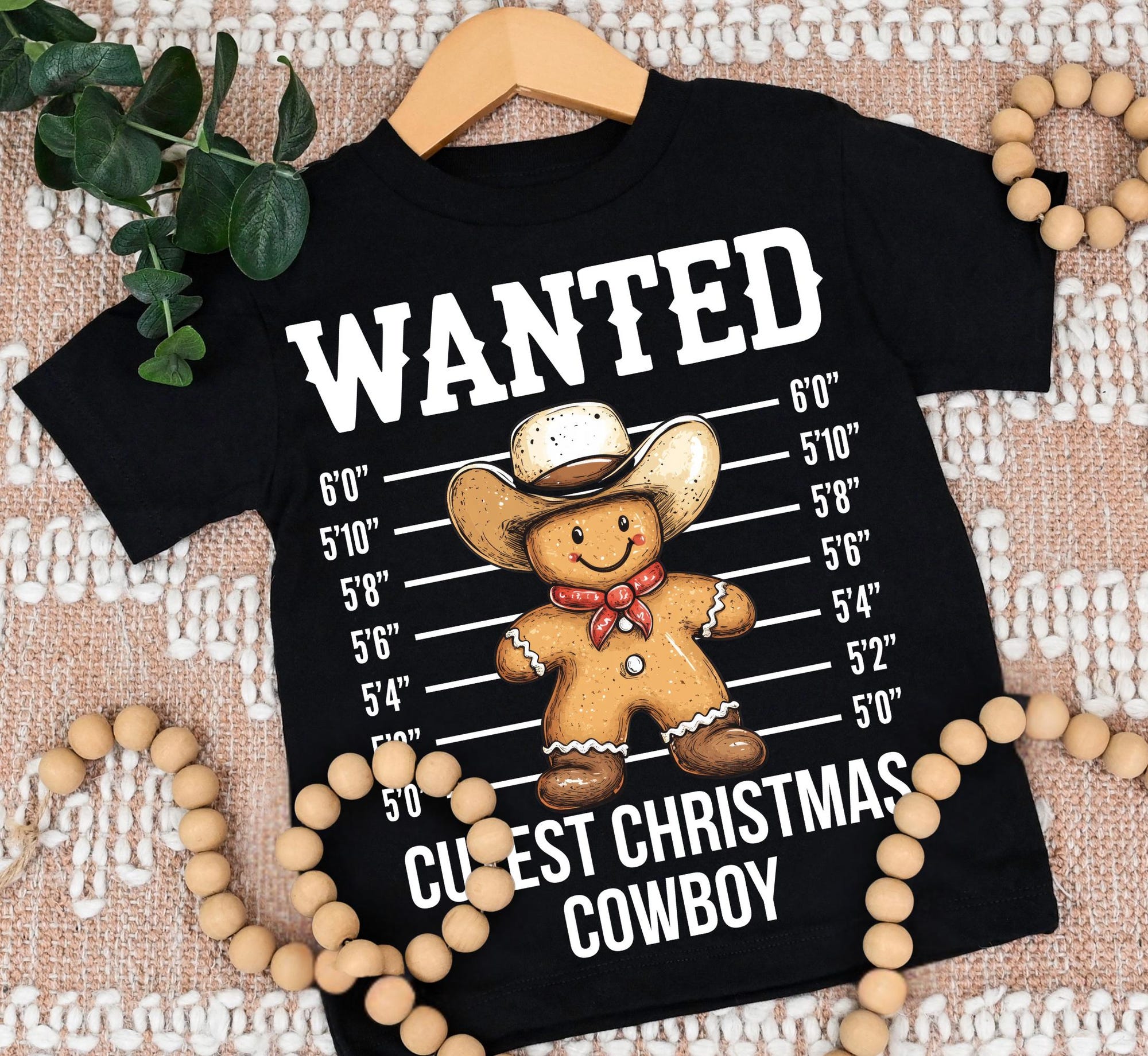 il_2000xN.7240770629_1hyd-1.jpg Family Christmas Group Shirts, Custom Matching Christmas Wanted Western Tshirt, Funny Christmas Cowboy Inmate Tee, Xmas T-Shirt, Holiday Tee