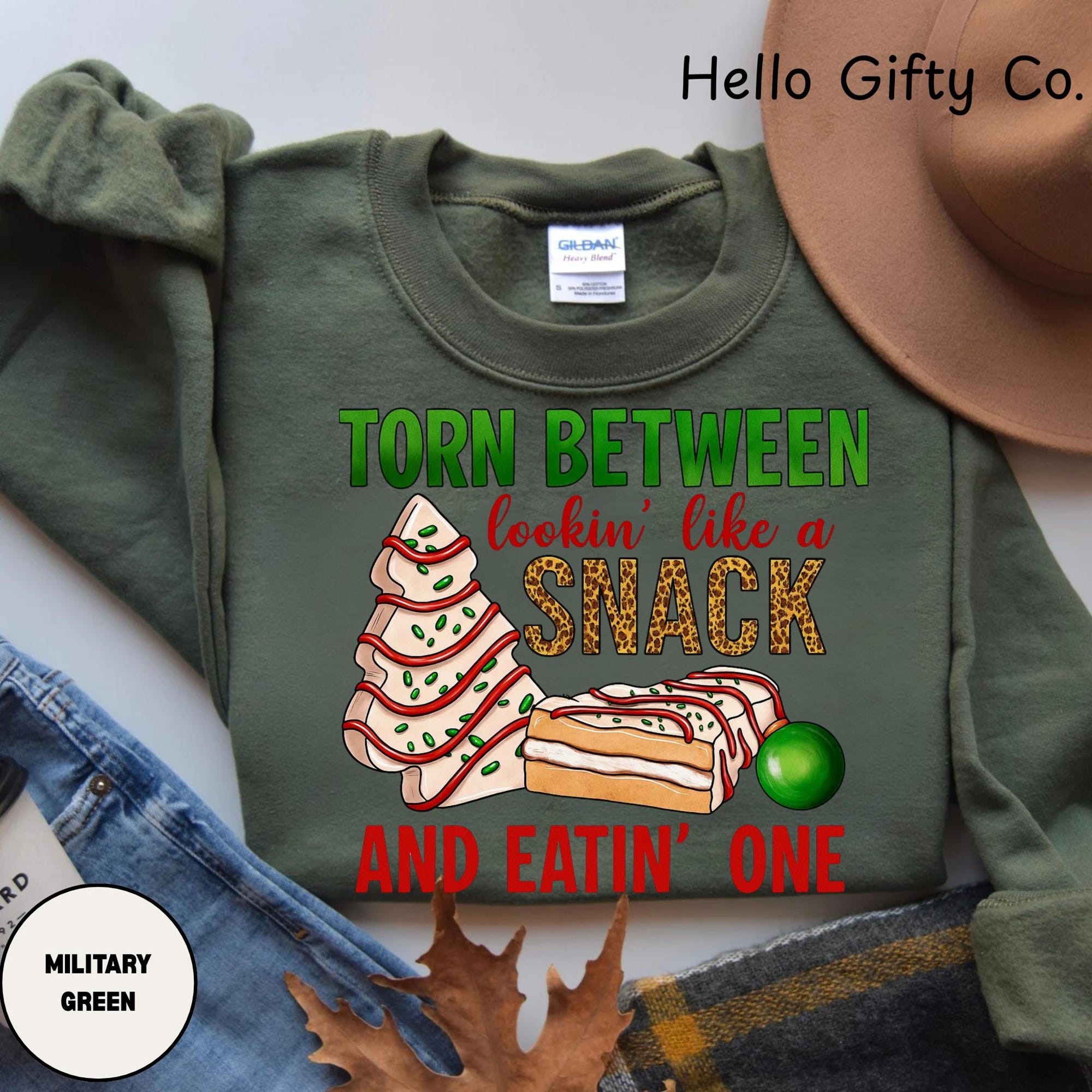 il_2000xN.7243768745_2cod-3.jpg Funny Christmas Sweatshirt, Torn Between Looking Like A Snack And Eating One Sweatshirt, Gym Workout Sweatshirt, Funny Sarcastic Sassy Gift