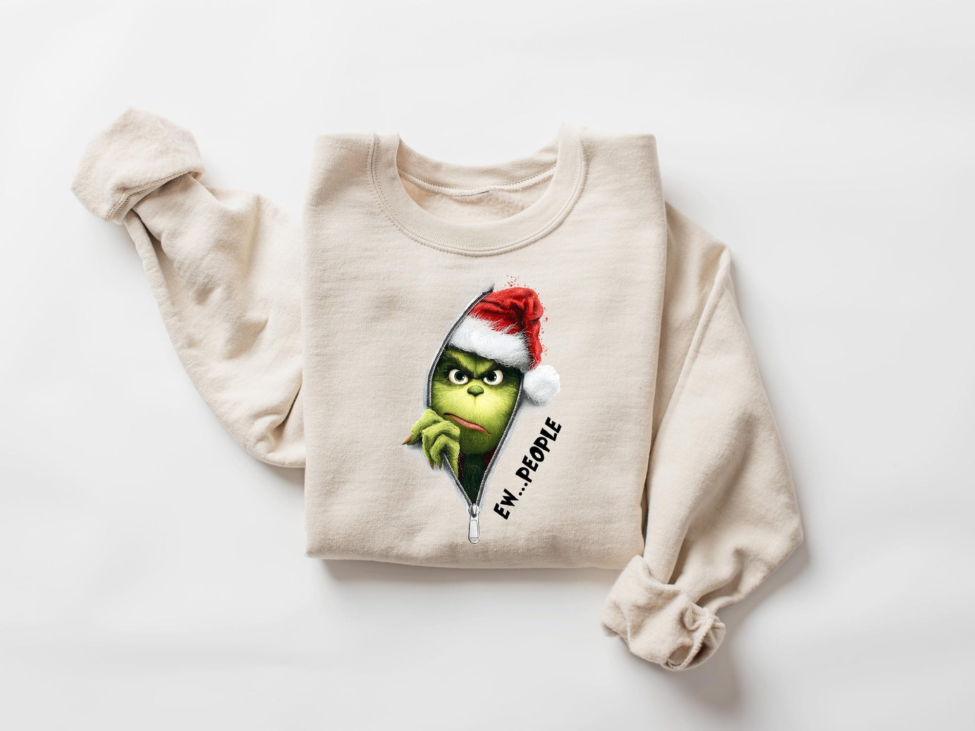 Ew People Sweatshirt, Grinch Sweatshirt, Grinchmas Sweatshirt, Christmas Grinch Shirt, Christmas Funny Grinch Sweatshirt, Ew People Shirt