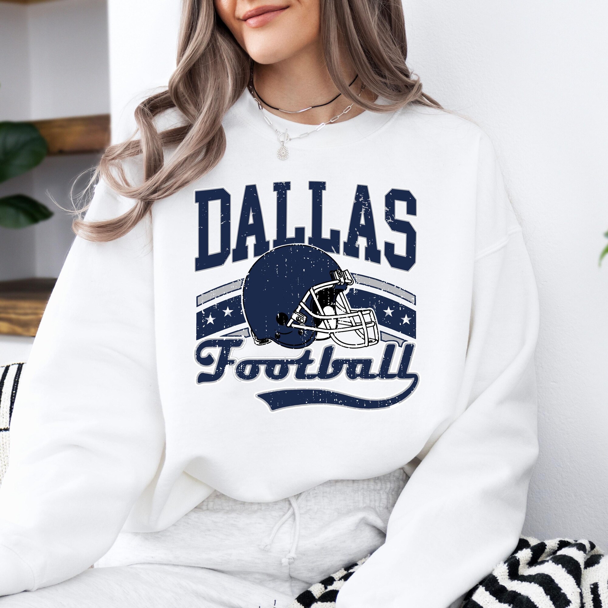 il_2000xN.7246289574_ciy9.jpg Dallas Football Vintage Style Sweatshirt, Dallas Retro Football Hoodie, Cowboy Sweatshirt, Dallas Fan Christmas Gift