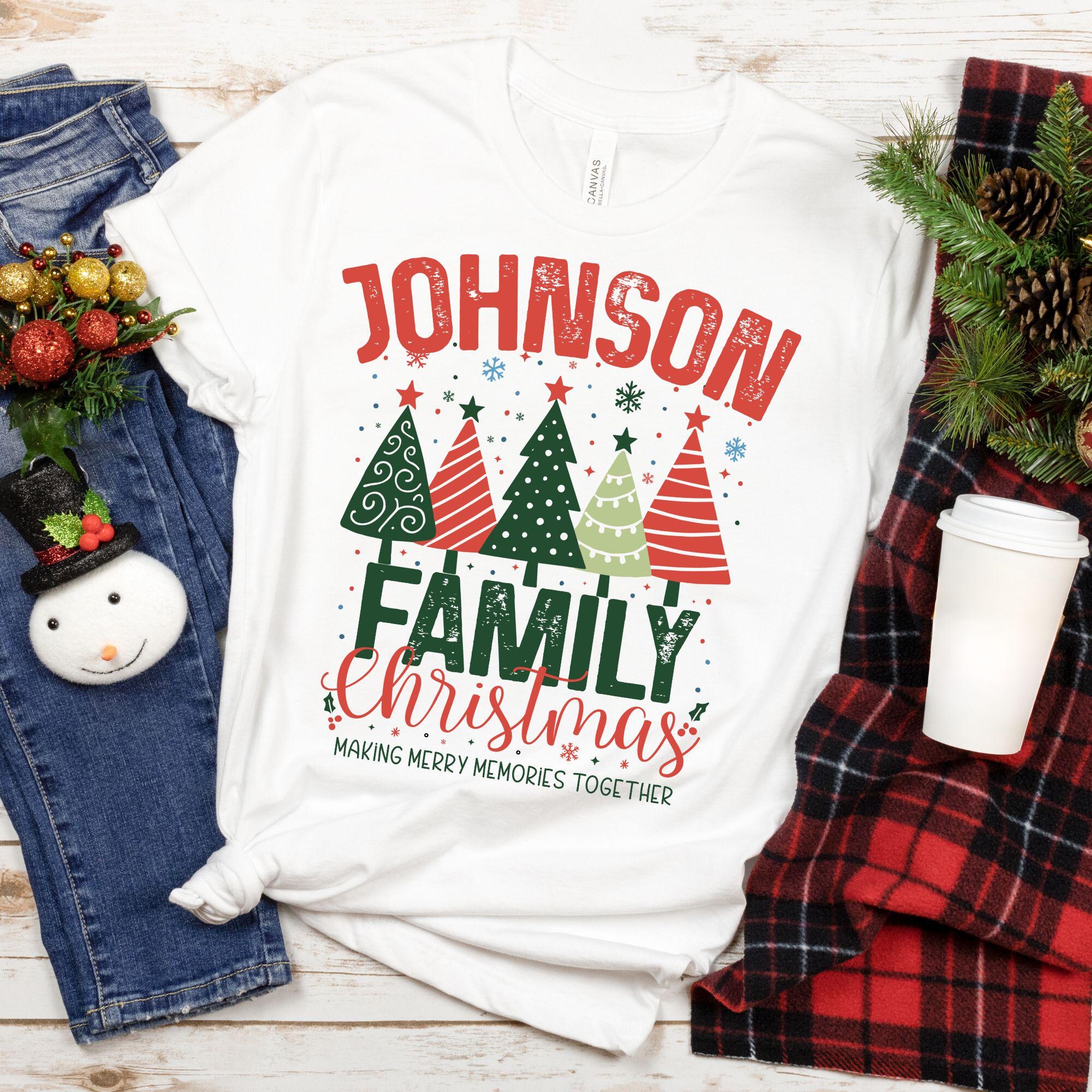 il_2000xN.7246467923_i556.jpg Matching Family Christmas Shirts, Custom Family Christmas Shirts, Personalized Name Christmas Family Shirt, Matching Xmas Tees