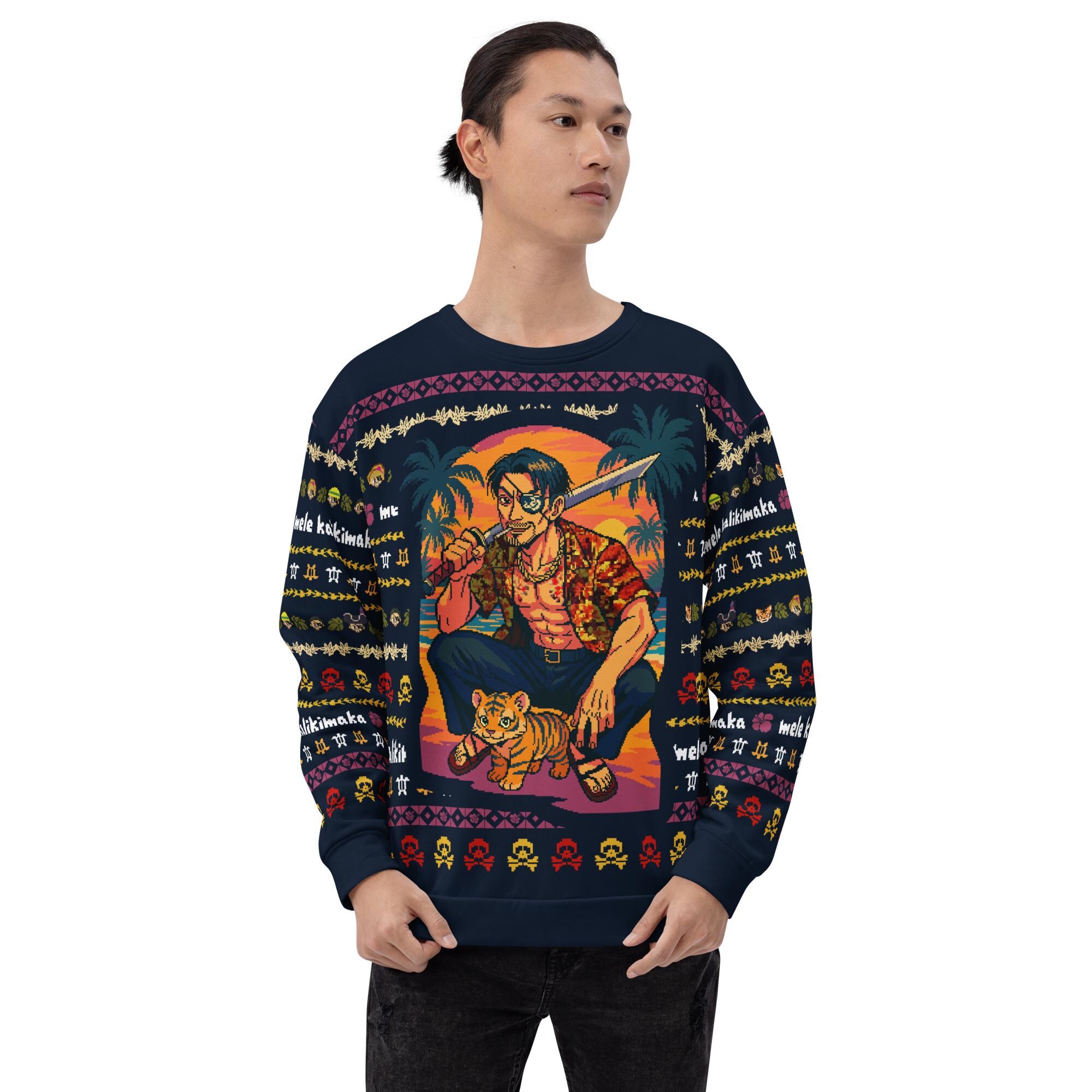 il_2000xN.7247234673_ie7u.jpg Majima Ugly Christmas Sweater: Like a Dragon Gamer Holiday Cosplay