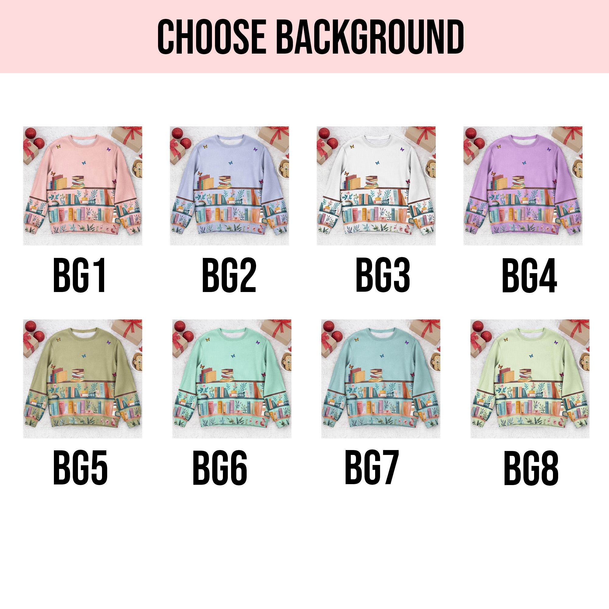 il_2000xN.7248142126_b697-1.jpg Just A Girl Who Loves Books, Personalized Ugly Sweater, Book Lover Gift, Book Club Gifts, Gift For Daughter, Gift For Bookworm Book Club