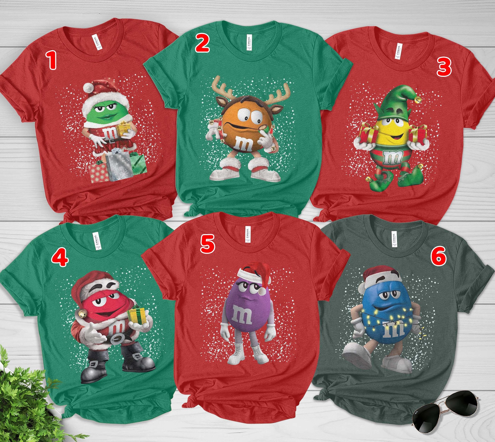 Matching Christmas Costume Shirt, M and M T-Shirt Group Family, M&M Christmas TShirt, M and M Shirt, Group Family Matching D1MK06
