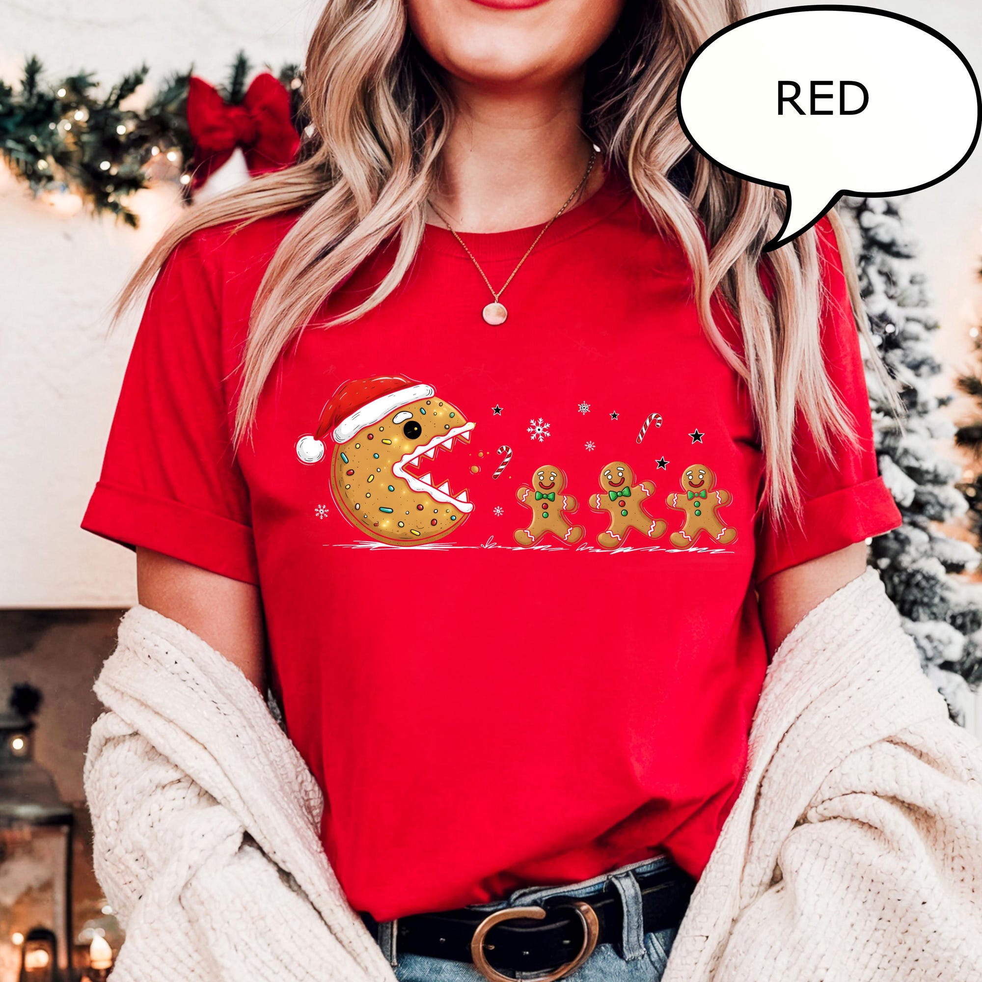 il_2000xN.7248903120_fbb5-1.jpg Comfort Colors® Christmas Cookie T-Shirt, Gingerbread Cookies Shirt, Merry Christmas T-Shirt, Cute Christmas Shirt