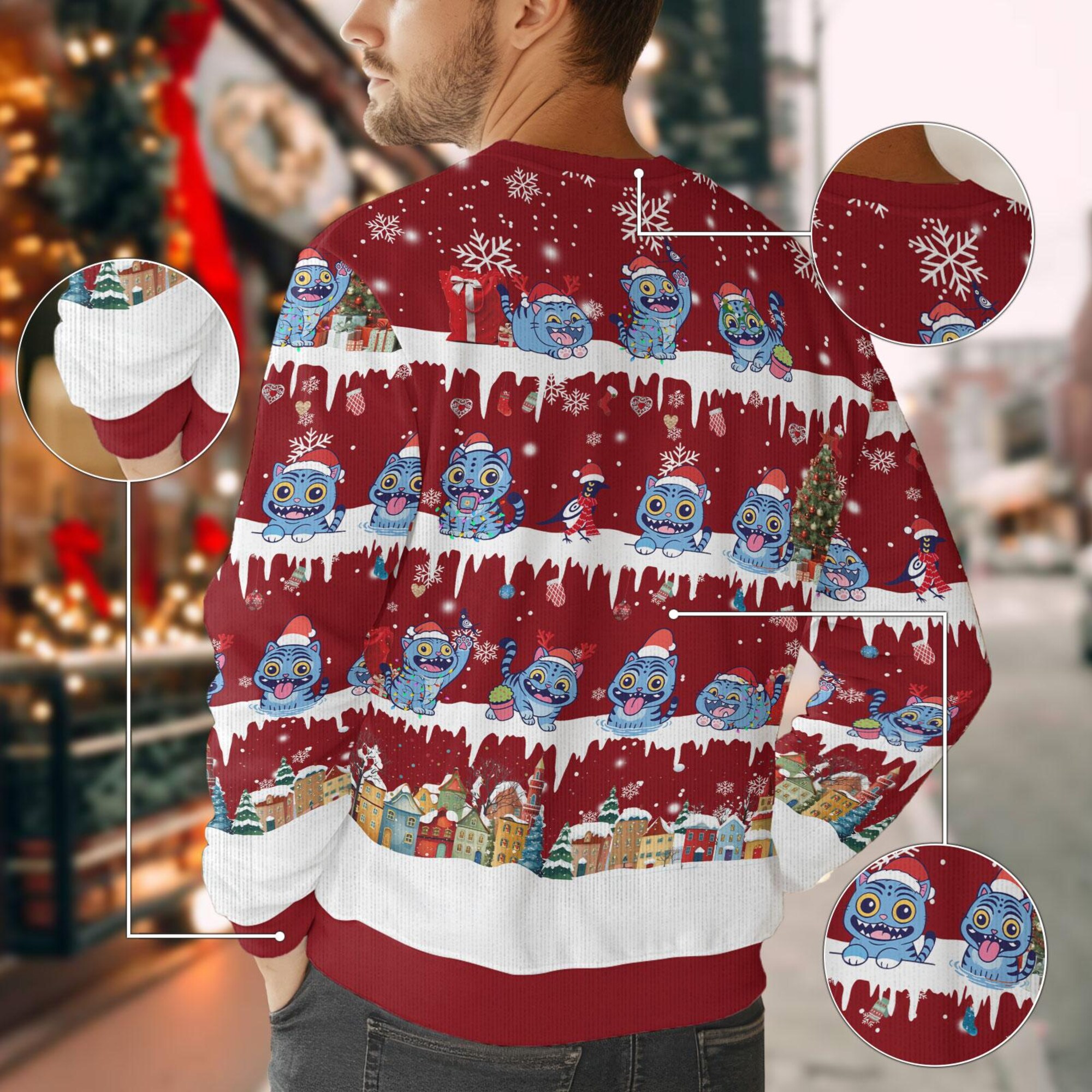 il_2000xN.7251693054_qo1r.jpg Derpy Tiger Ugly Christmas Sweater, Derpy Tiger Cosplay Xmas Sweater, Blue Tiger Costume, Sweater For Men, Christmas Xmas Sweater