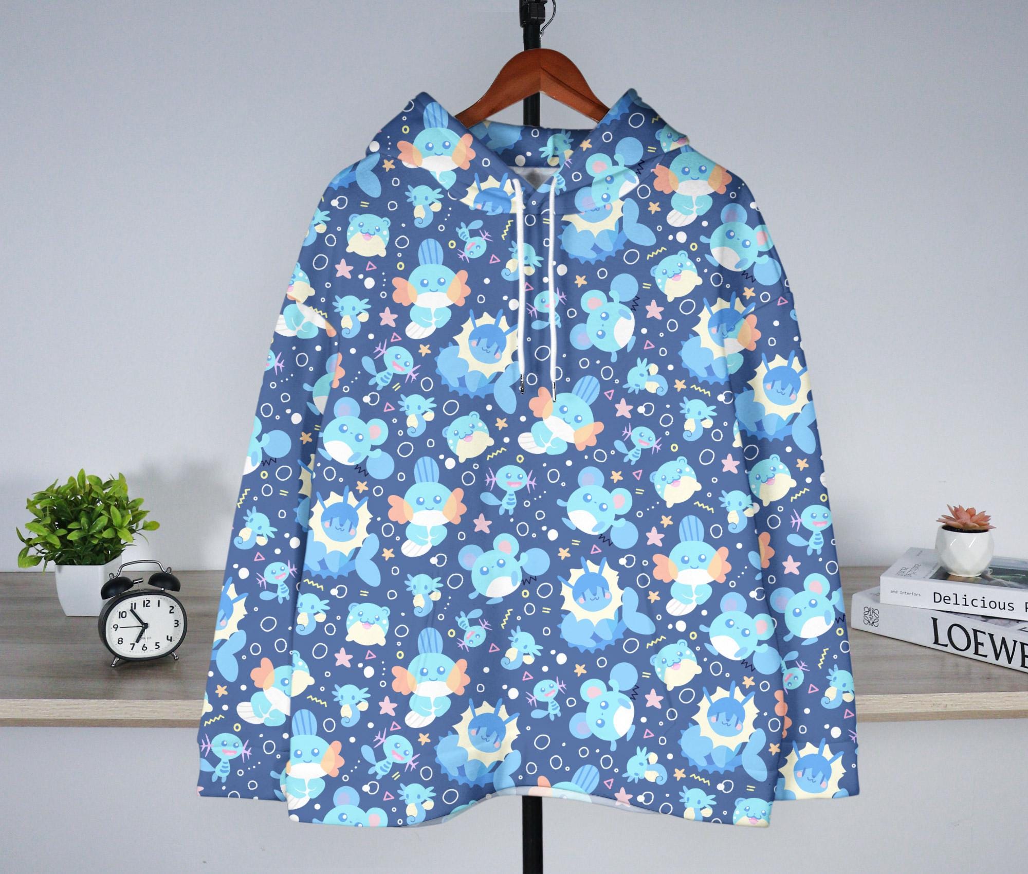 il_2000xN.7252124572_masn-2.jpg Mudkip and Wooper Hoodie, Cute Graphic Hoodie, Kawaii Hoodie, Unisex Hoodie, Crewneck Funny Sweatshirt, Trendy Christmas Hoodie Gift