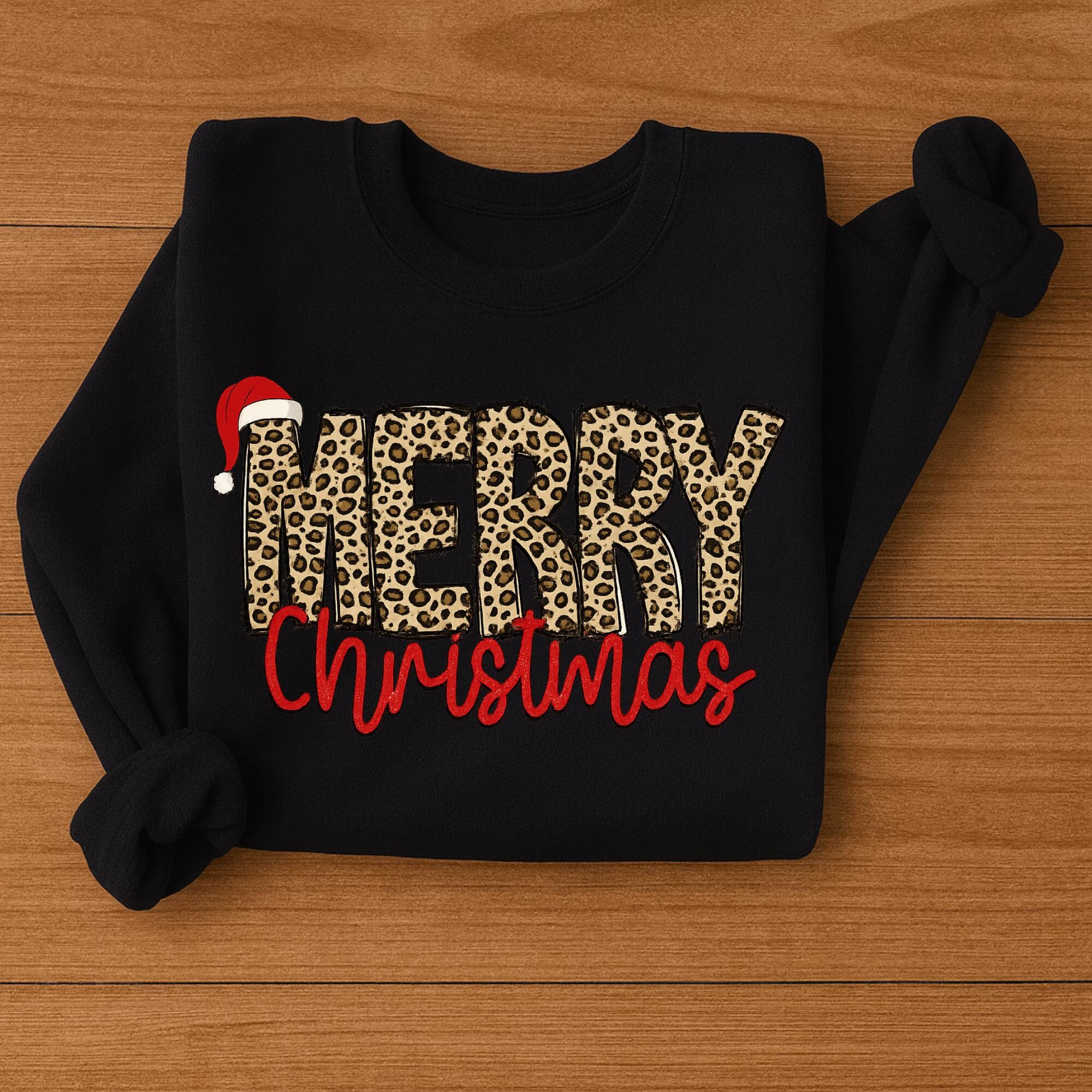 il_2000xN.7252393536_ec47.jpg Christmas Shirt, Merry Christmas Sweatshirt, Leopard Printed Christmas Shirt, Christmas Gift Shirt, Women Leopard Christmas Shirt.