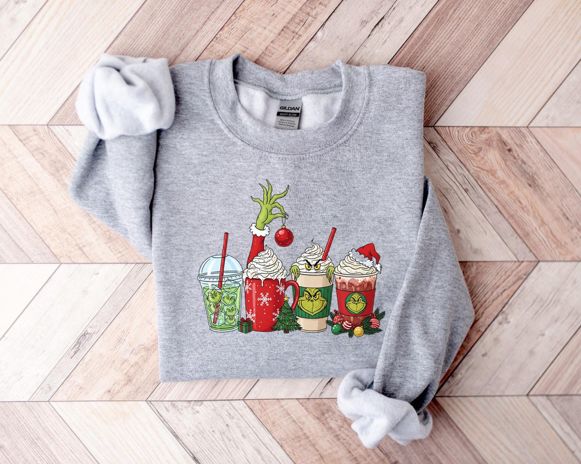il_2000xN.7253441198_3idg.jpg Grinch Sweatshirt, Grinch Shirt, Grinchmas Shirt, Grinchmas Sweatshirt, Grinch Coffee Drink Shirt, Christmas Coffee Shirt, Funny Christmas