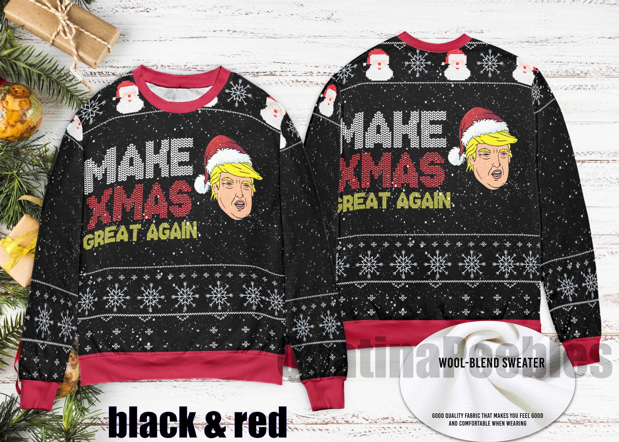 Trump 2025 Ugly Christmas Sweater, Trump Funny Ugly Xmas, Ugly Christmas Sweater, President Trump Ugly Sweater, Gift For Men Women