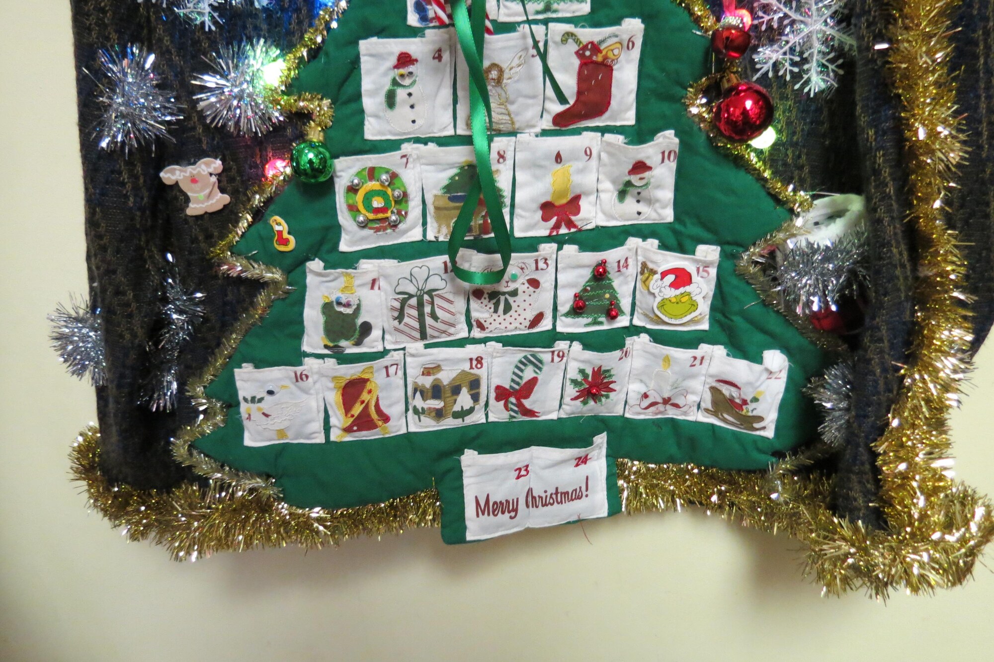 il_2000xN.7253964684_4j4w.jpg Count Down to Christmas Interactive Huge 3-D Advent Calendar Tacky Ugly Christmas Sweater Mens XLarge, Funny, Ready To Ship