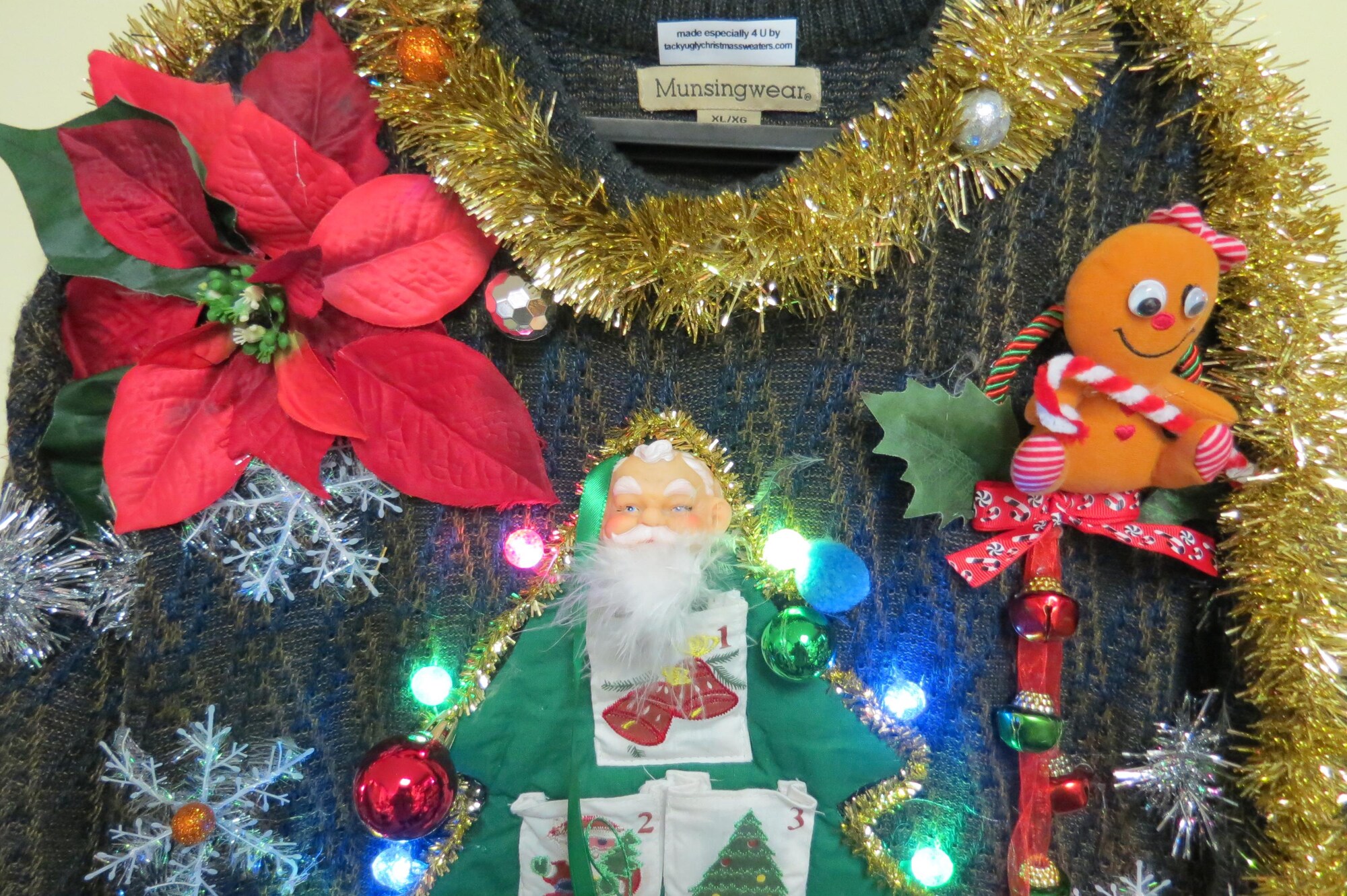 il_2000xN.7253964692_mxoe.jpg Count Down to Christmas Interactive Huge 3-D Advent Calendar Tacky Ugly Christmas Sweater Mens XLarge, Funny, Ready To Ship