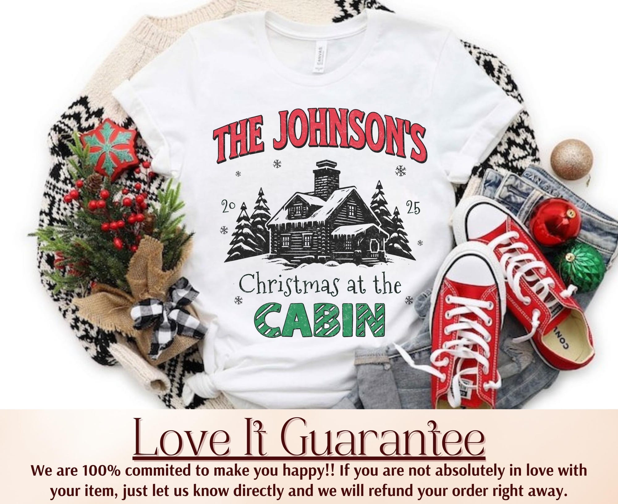 il_2000xN.7254456138_jpvy.jpg Personalized Christmas Cabin Family Shirt: Custom Holiday Matching Outdoor Xmas T-Shirts