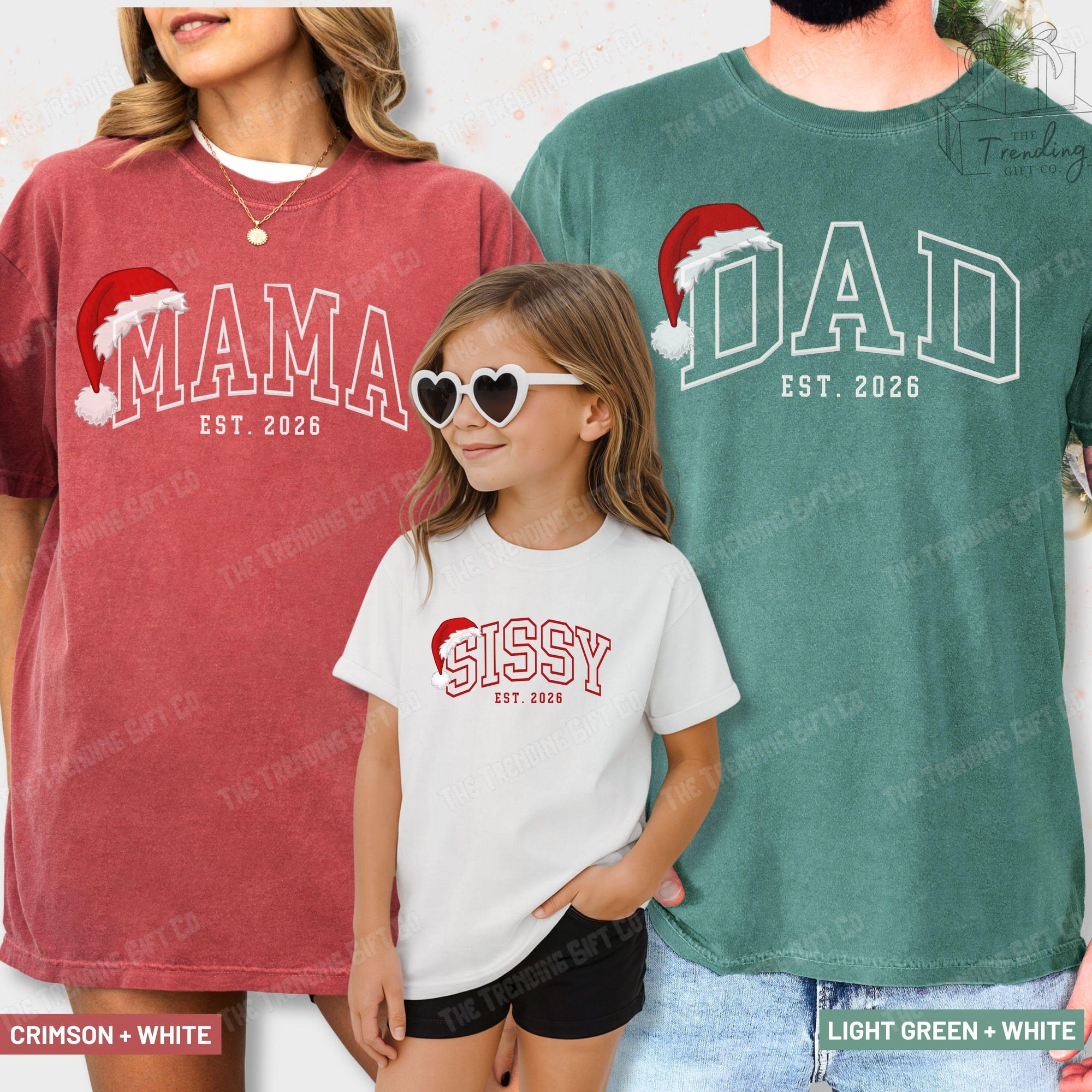 il_2000xN.7256902060_9cr3.jpg Comfort Colors Matching Family Christmas Shirts, Personalized Group Christmas Tshirt, Custom Christmas Name Tee, Santa Hat Xmas Shirt