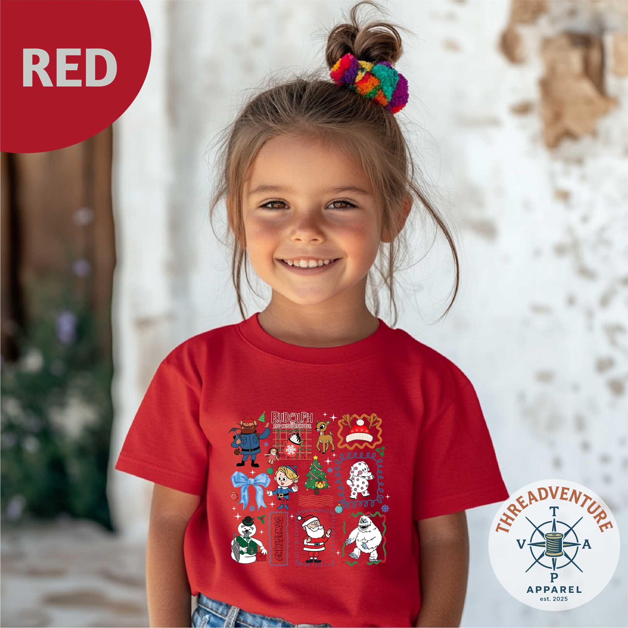 Rudolph Christmas Kids T-Shirt, Retro Christmas Shirt, Red Nosed Reindeer Sweatshirt, Cute Christmas Shirt, Rudolph Santa Sweatshirt