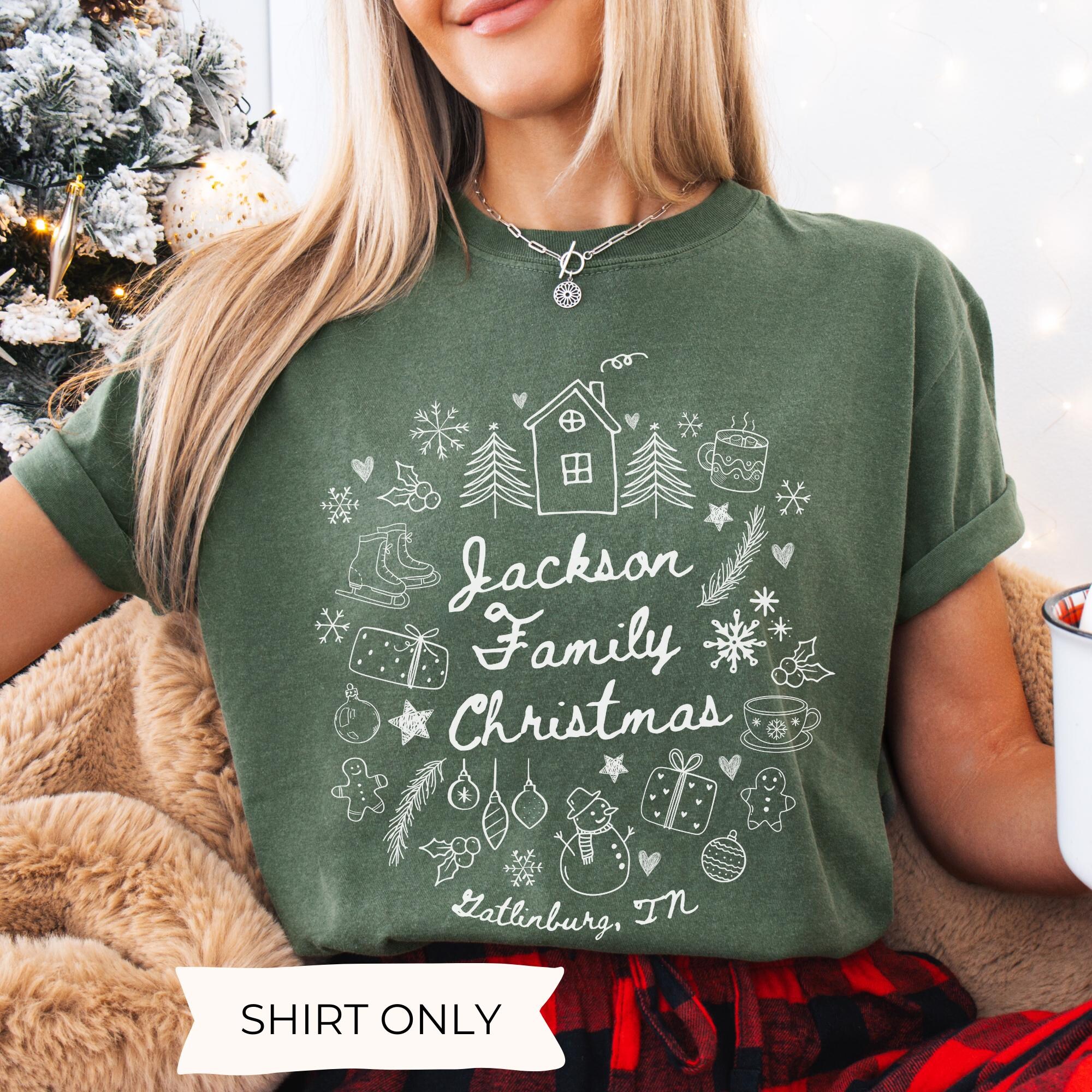 il_2000xN.7262351149_nxst.jpg Custom Name Family Christmas T-Shirts: Doodle Christmas Matching Comfort Colors Shirts