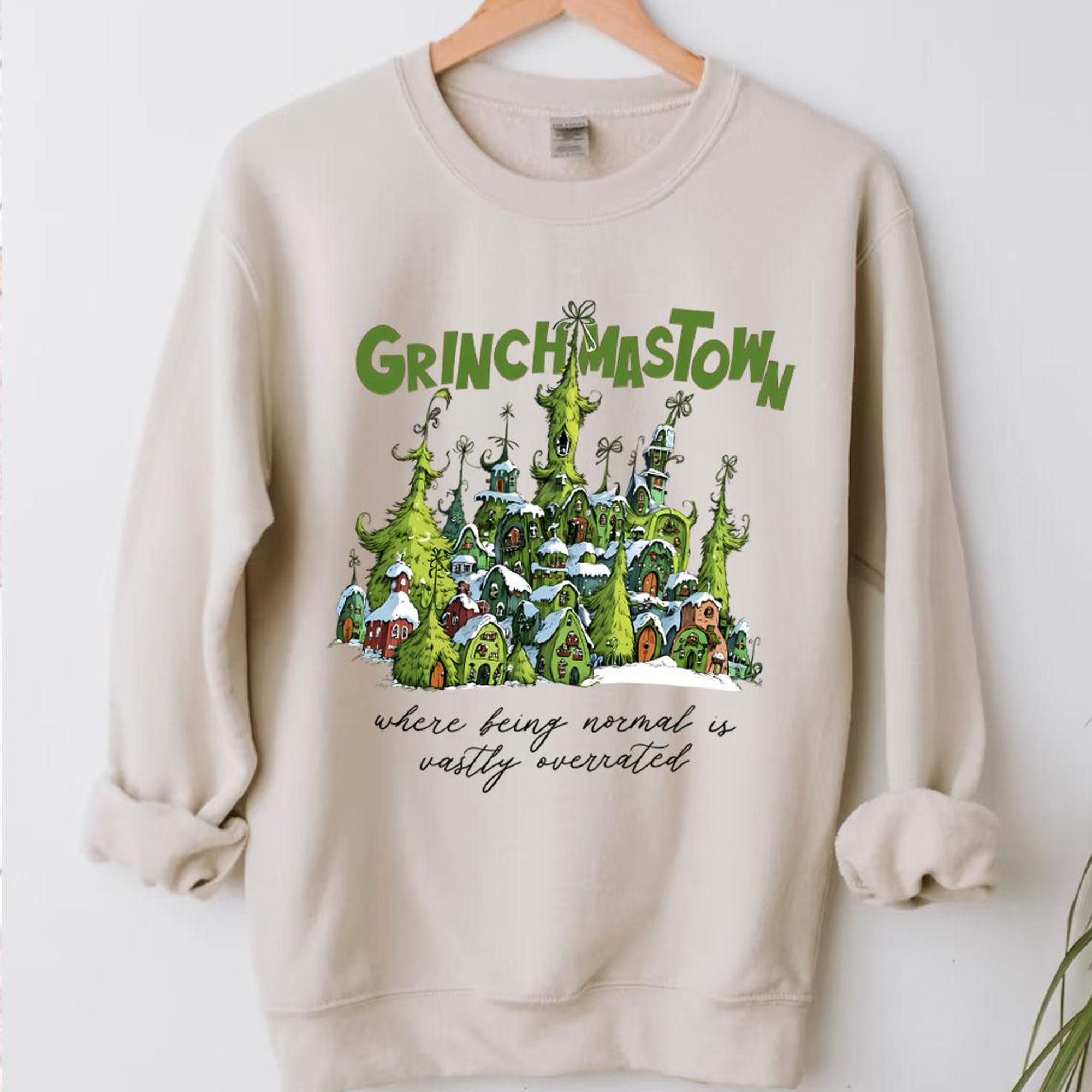 il_2000xN.7262744808_g45r-30.jpg Vintage Grinchmastown Christmas Sweatshirt, Grinch Sweatshirt, Merry Grinchmas Sweatshirt, Whimsical Tree Sweatshirt