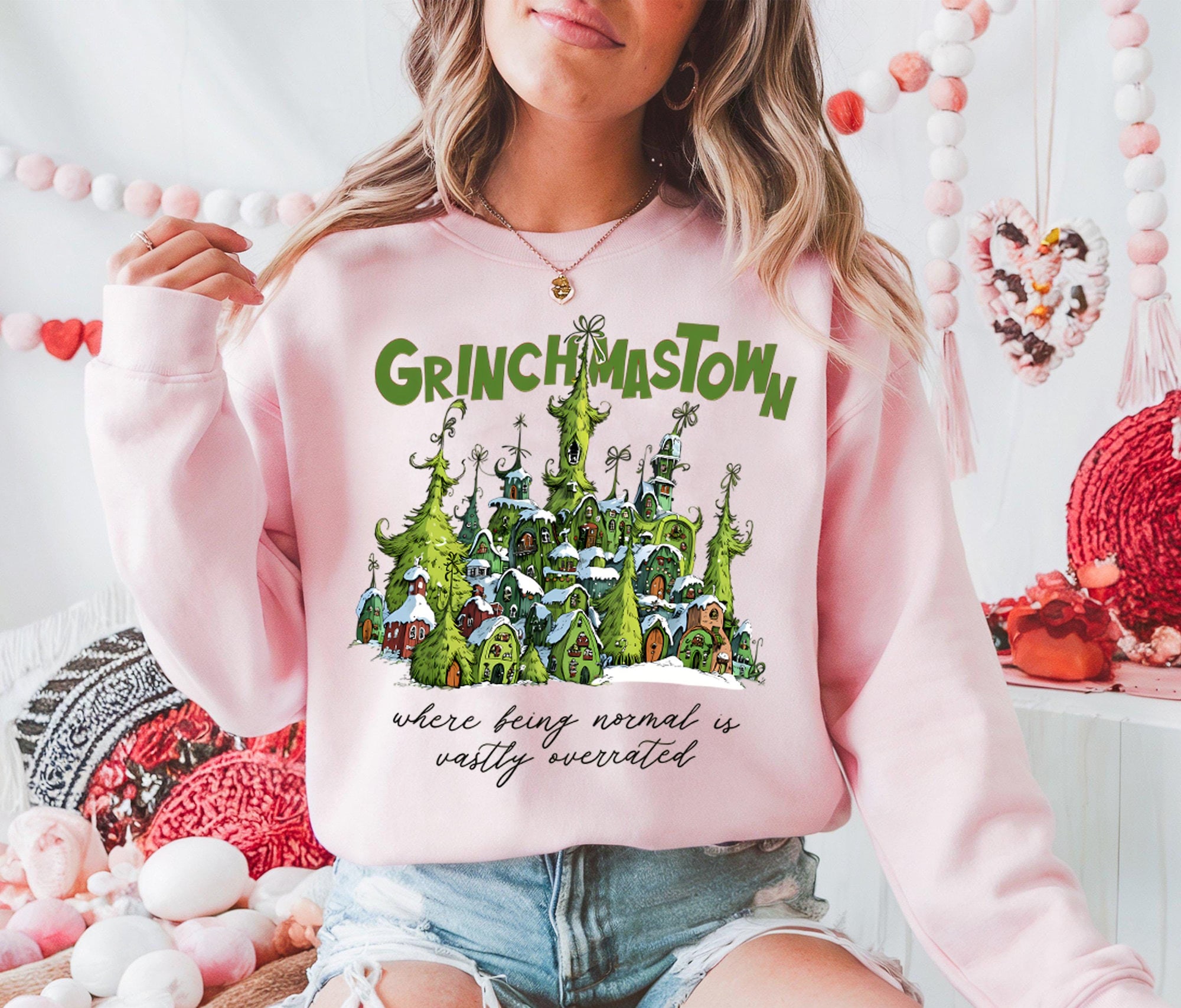 il_2000xN.7262744826_j6bk-30.jpg Vintage Grinchmastown Christmas Sweatshirt, Grinch Sweatshirt, Merry Grinchmas Sweatshirt, Whimsical Tree Sweatshirt