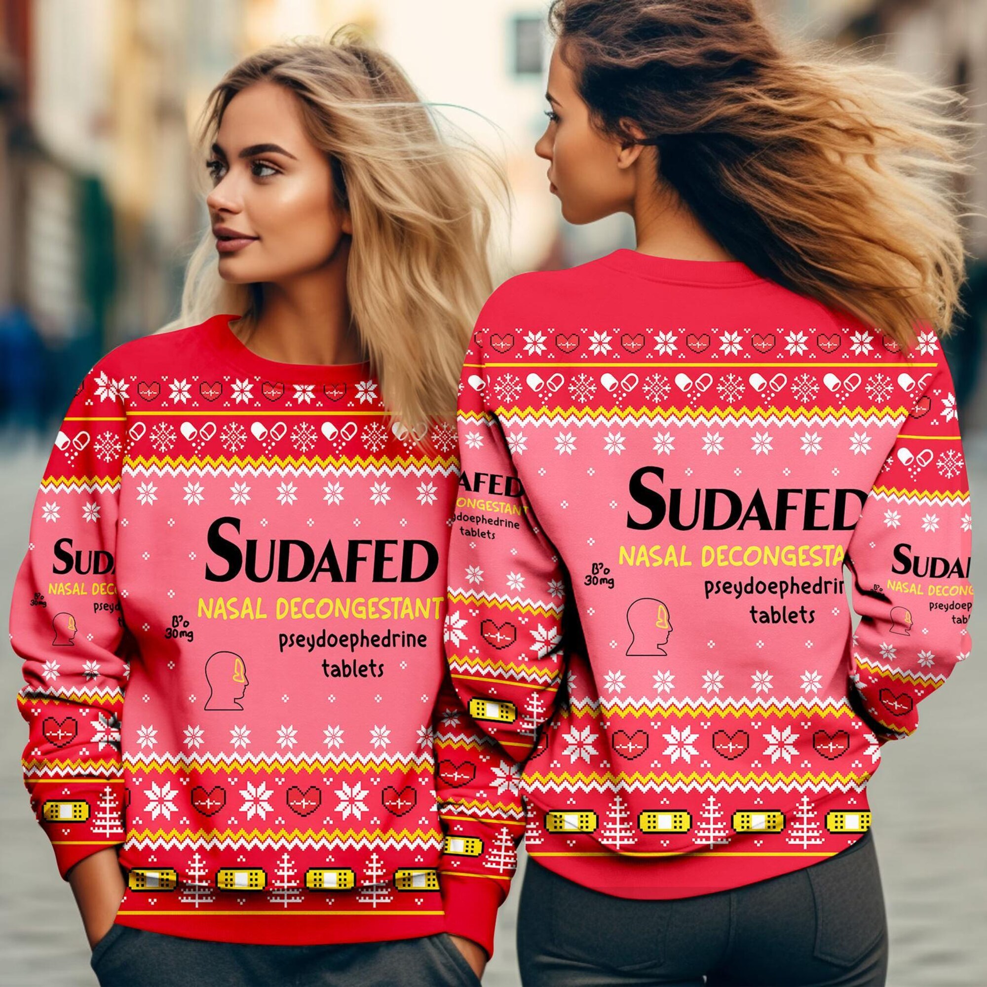 il_2000xN.7263364328_act4.jpg Pharmacy Ugly Christmas Sweater, Nurse Christmas Ugly Sweater, Medical Matching Family Christmas Sweater, Family Xmas Group Sweater