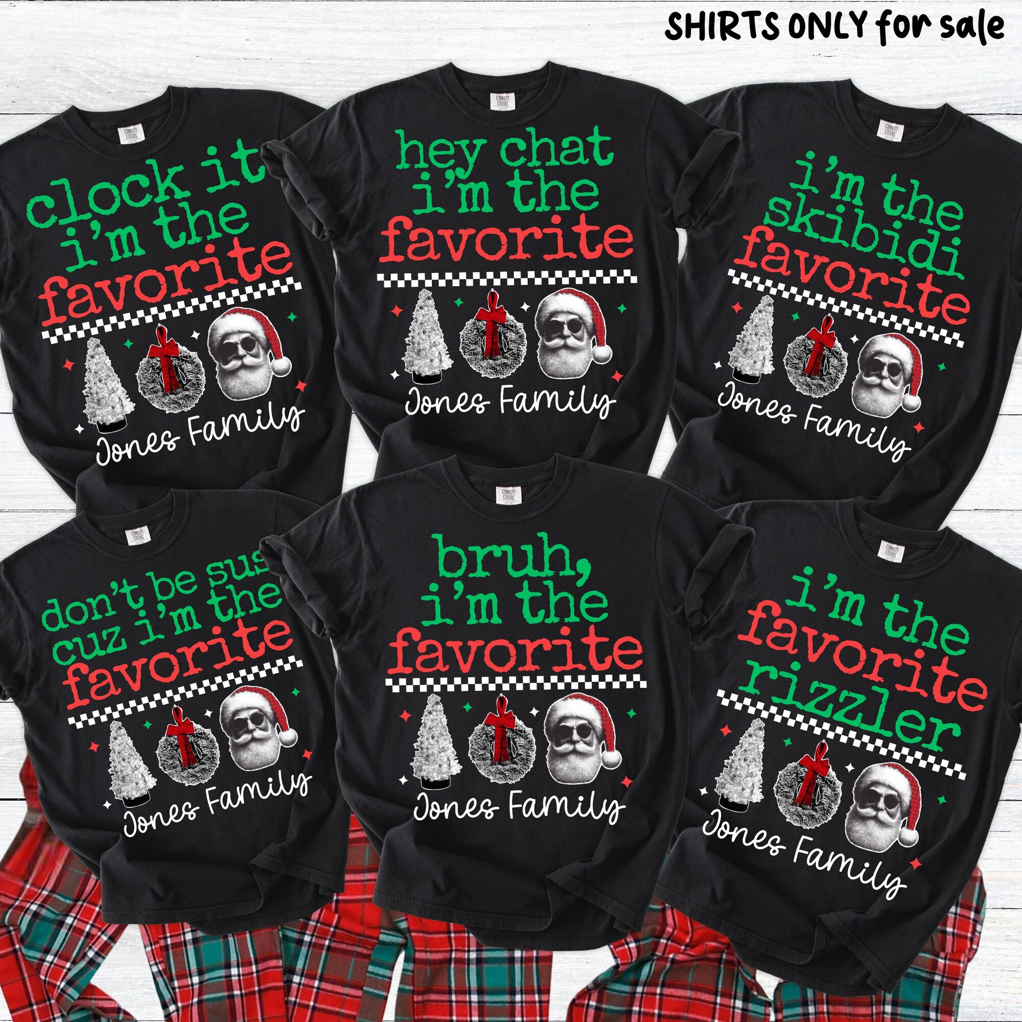 il_2000xN.7264582337_fp0h.jpg Family Christmas Shirts Funny Christmas Family Matching Shirts Kids Christmas Outfits Teen Gen Alpha Slang Christmas Bruh Skibidi Sigma 67