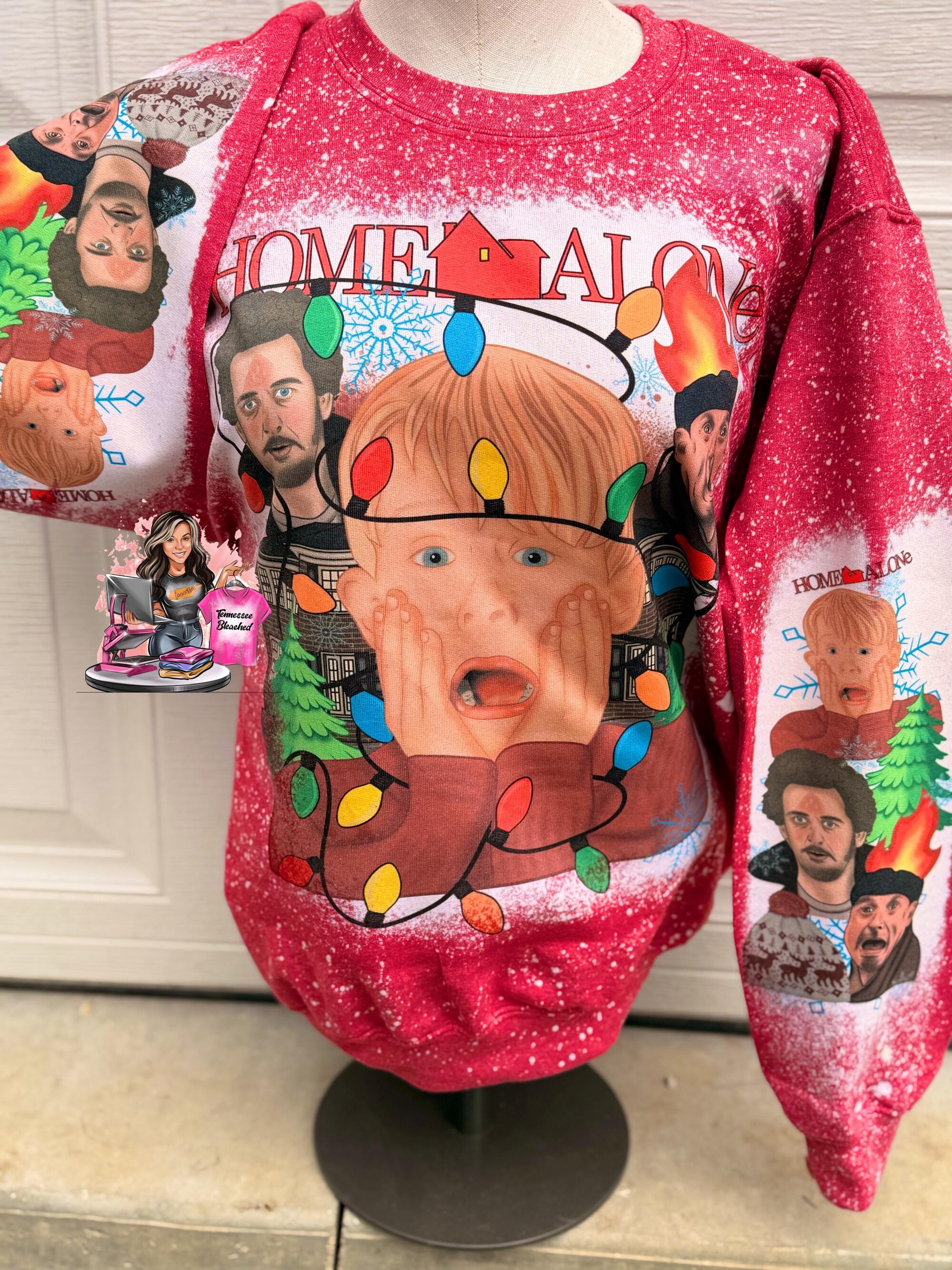 Home Alone | Christmas movie | Bleached Christmas sweatshirt