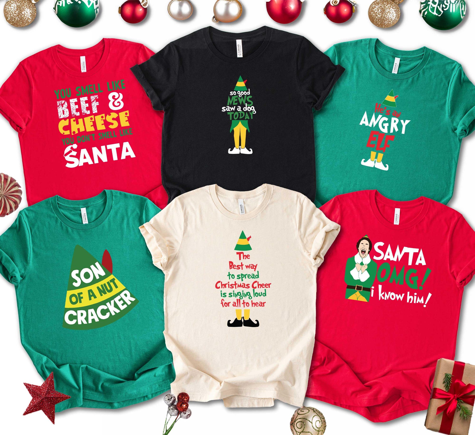Elf Movie Quote Shirt: Funny Christmas Cotton Tee