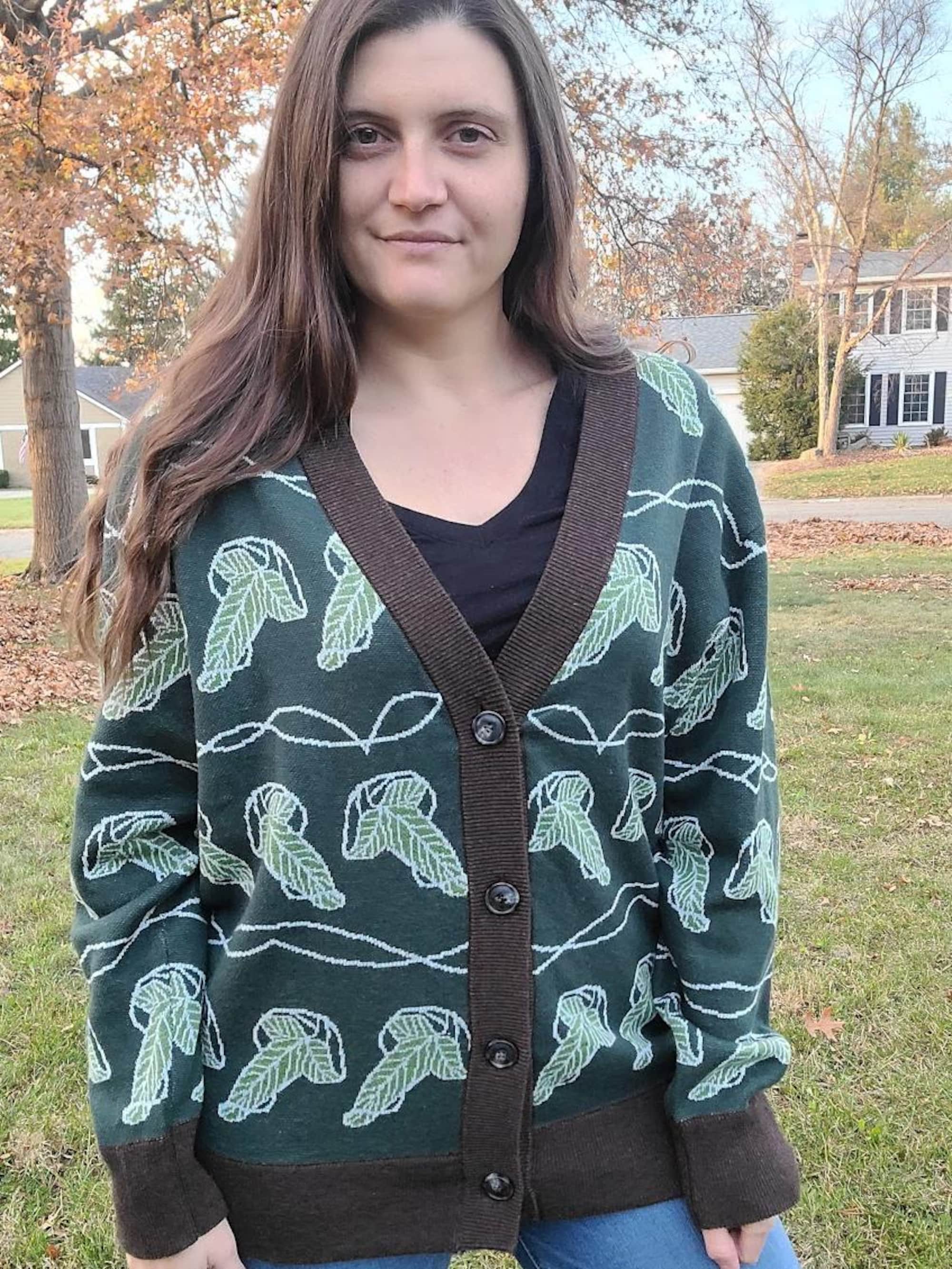 The Elven Knit Sweater | LOTR Inspired Knit Sweater | Elves Leaves | Hobbit | Nerdy Gifts | Lord of the Rings Sweater | Gift for Geek