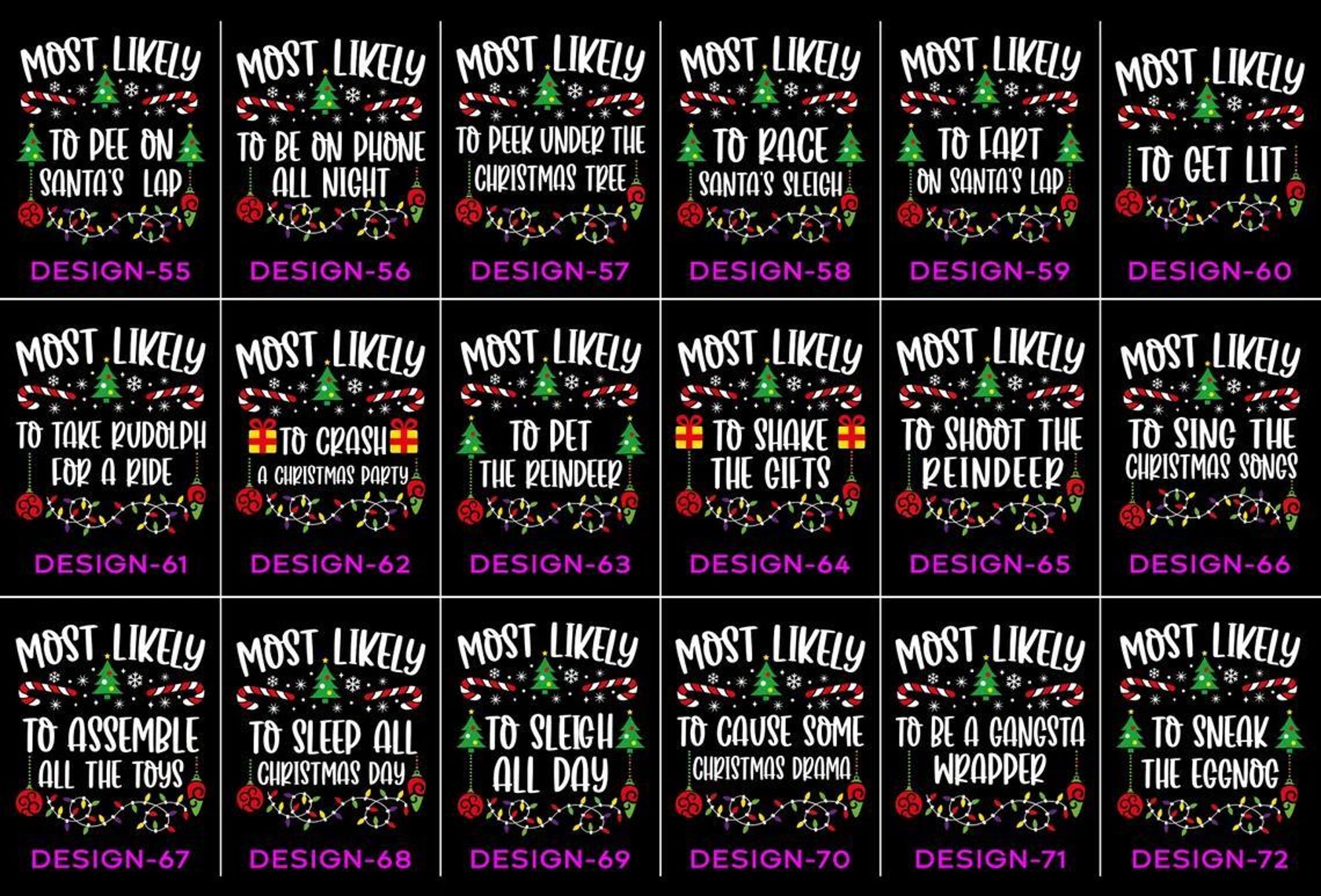 il_2000xN.7270809658_37r9.jpg Funny Quotes Most Likely Christmas Tee,Christmas Crew Shirt,Christmas Pajama,Matching Christmas Tee,Long Sleeve,Holiday T-shirt,Xmas Tee