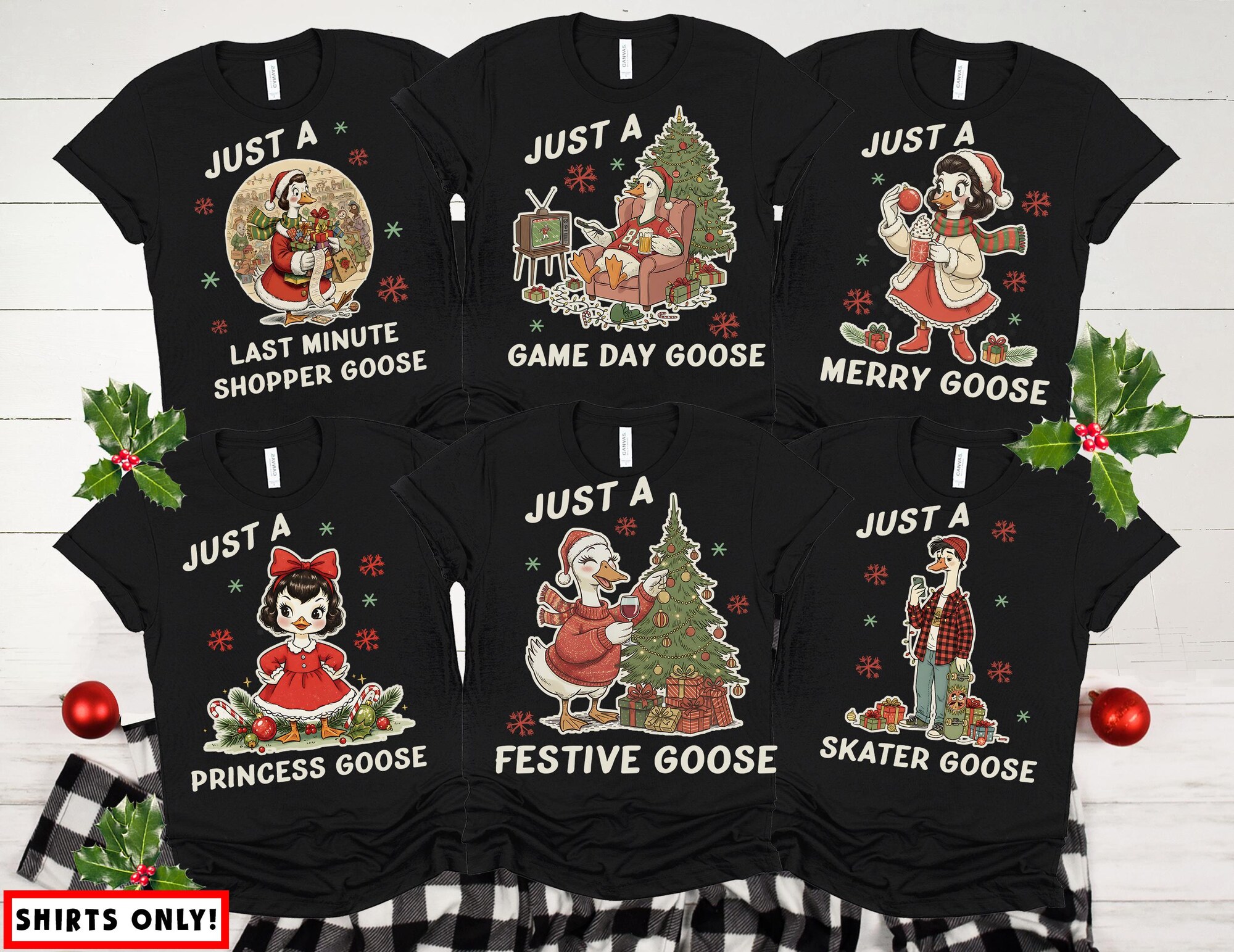 il_2000xN.7271174158_4rqb.jpg Goose Christmas Shirts Family Goose Shirts Silly Christmas Goose Gifts Funny Matching Family Goose TShirts Farm Christmas Shirts for Family