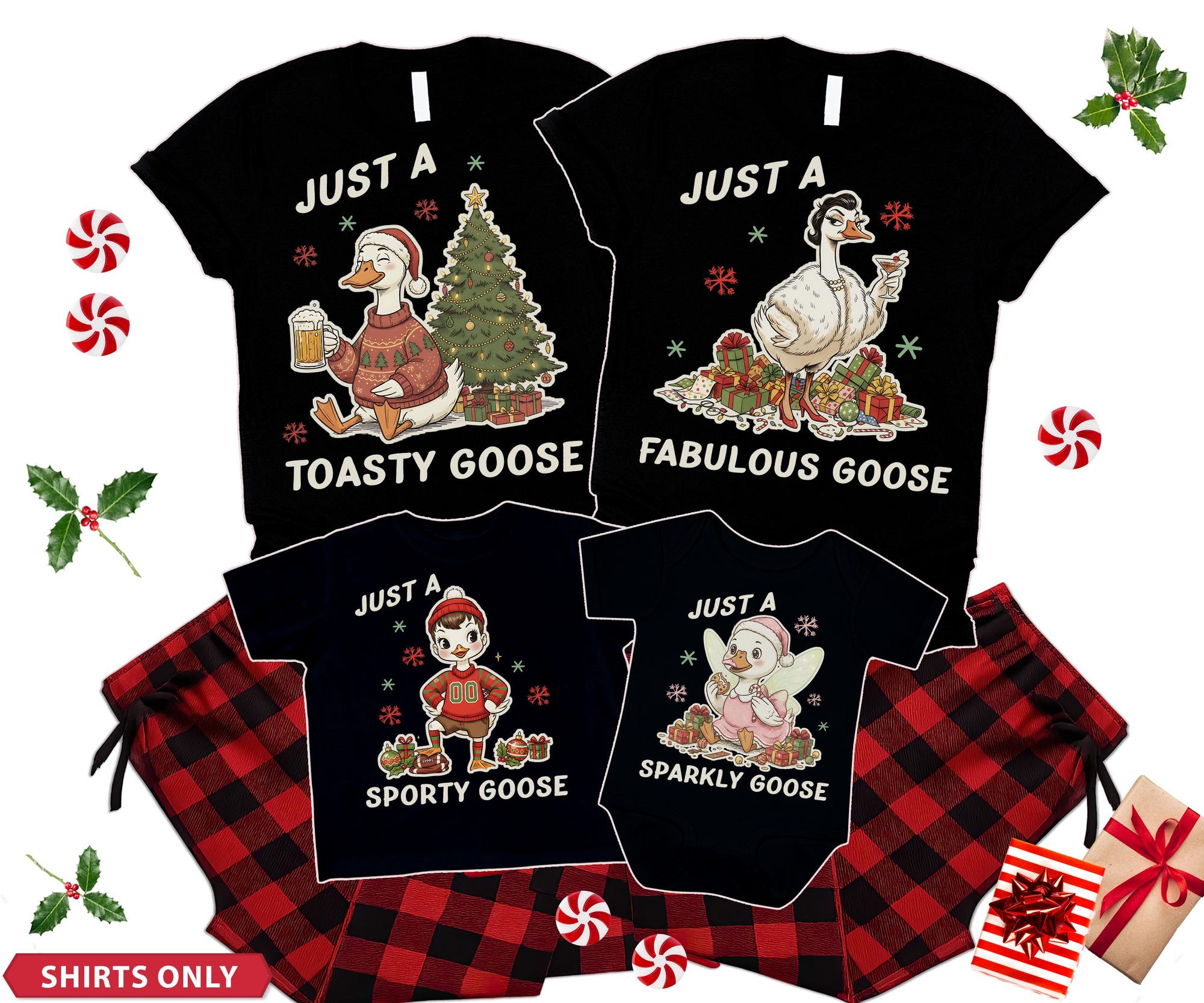 il_2000xN.7271177822_mwo2.jpg Goose Christmas Shirts Family Goose Shirts Silly Christmas Goose Gifts Funny Matching Family Goose TShirts Farm Christmas Shirts for Family