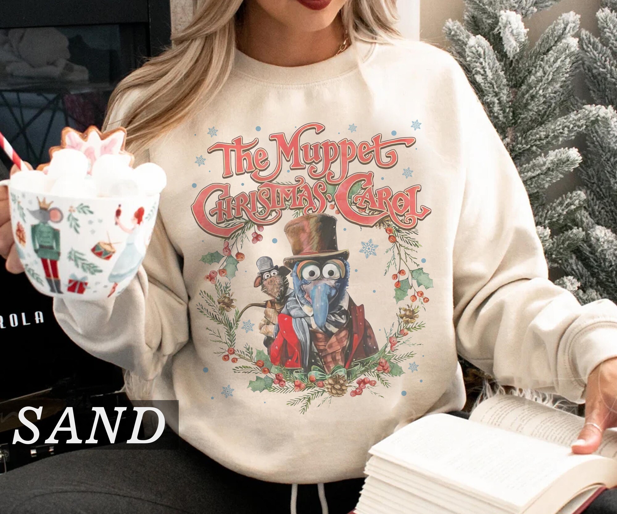 il_2000xN.7271215967_1vkd-1.jpg Vintage The Muppet Christmas Carol Sweatshirt, Gonzo Rizzo The Rat T-shirt, Retro Holiday Movie Tee, Funny Christmas 2025 Shirt