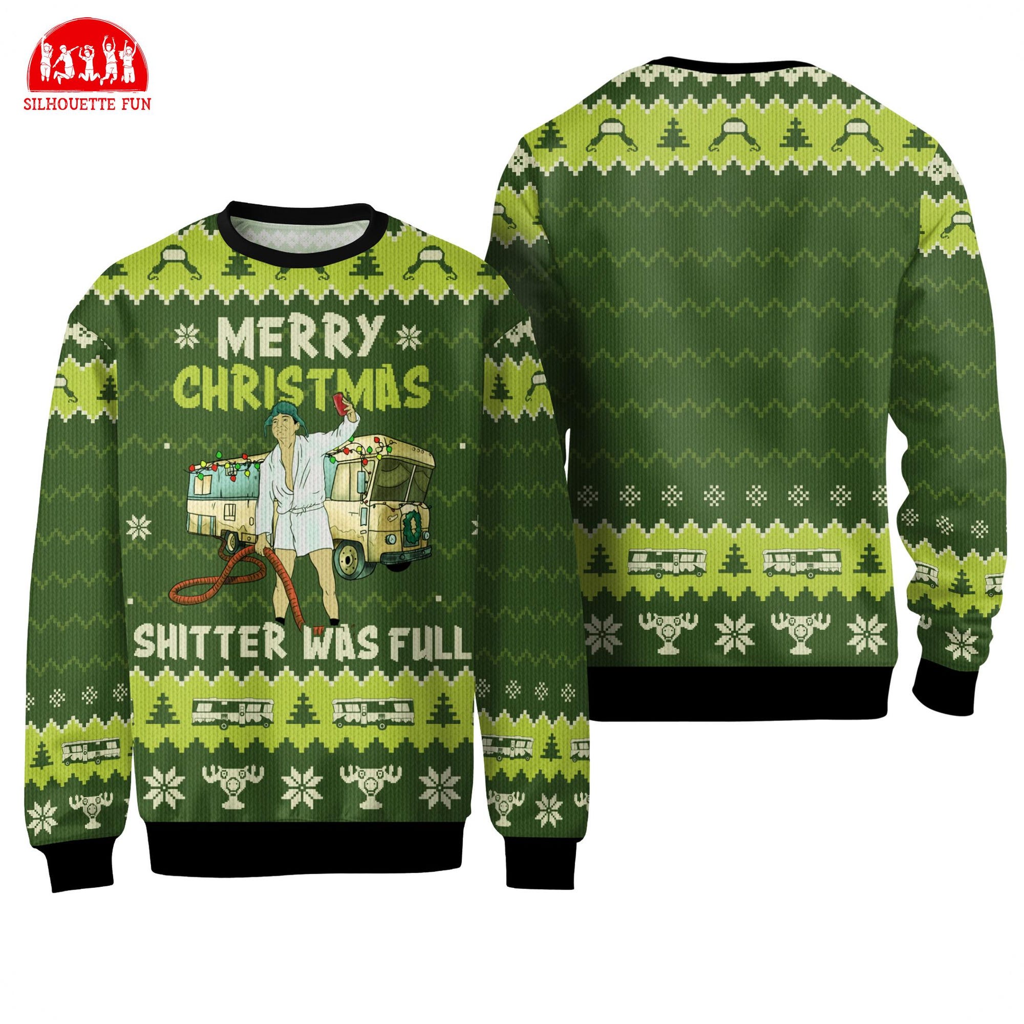 National Lampoon’s Christmas Vacation Ugly Sweater, Merry Christmas Shitter Was Full Christmas Sweater, Christmas Movie Sweater, Xmas Gifts