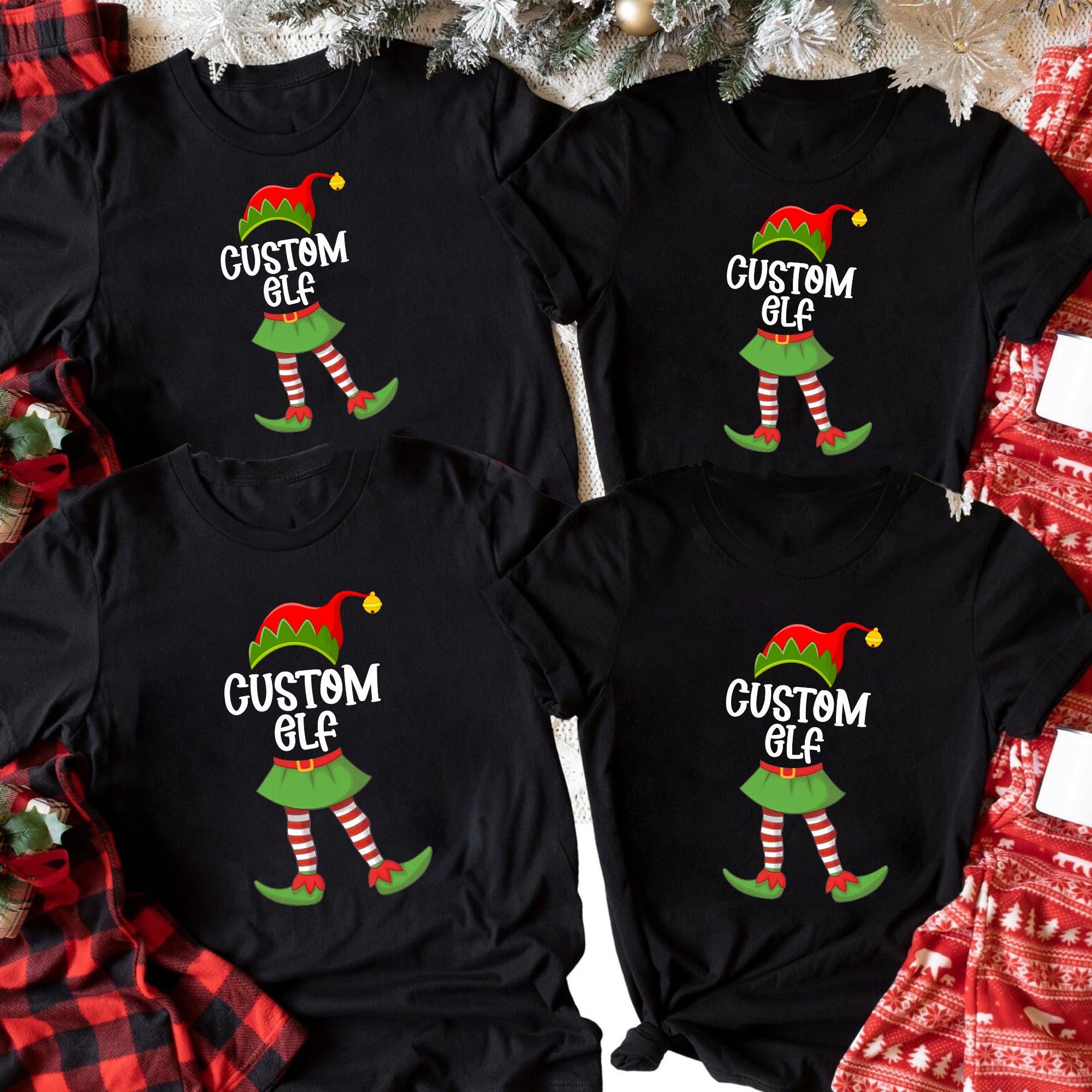 il_2000xN.7272869106_zz0b-1.jpg Personalized Elf Christmas Family Shirt, Funny Family Elf Christmas Matching Shirts, Holiday Pajamas Shirt, Custom The Elf 2025 Shirt