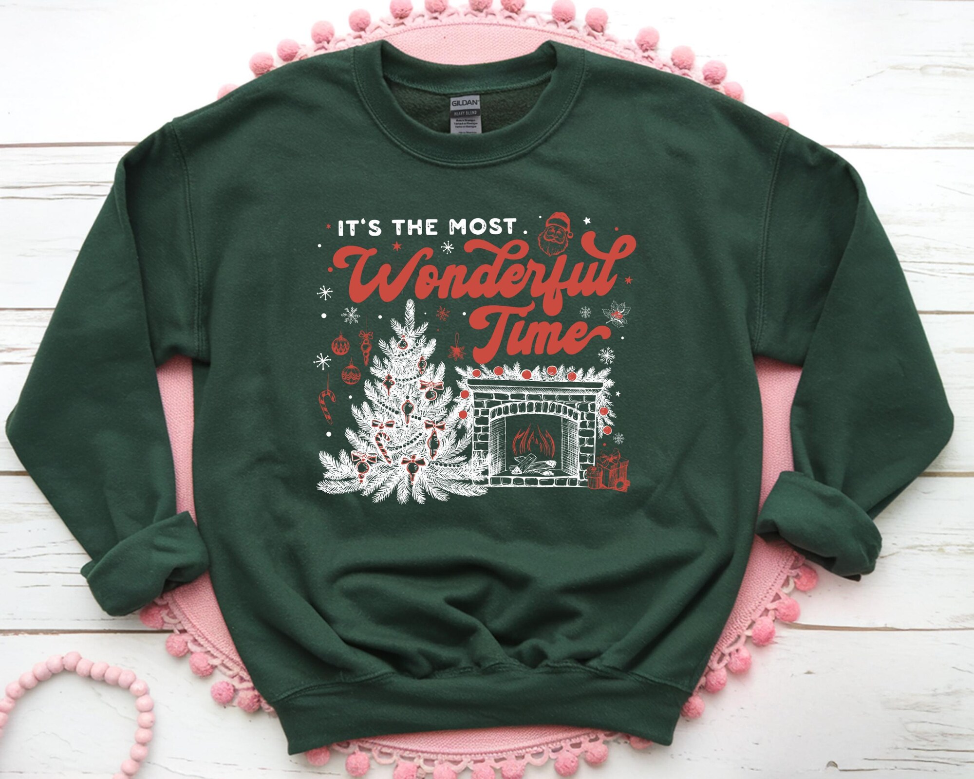 il_2000xN.7275236434_1jni-1.jpg Christmas Time Sweatshirt, It's The Most Wonderful Time Hoodie, Christmas Shirt, Vintage Christmas Shirt