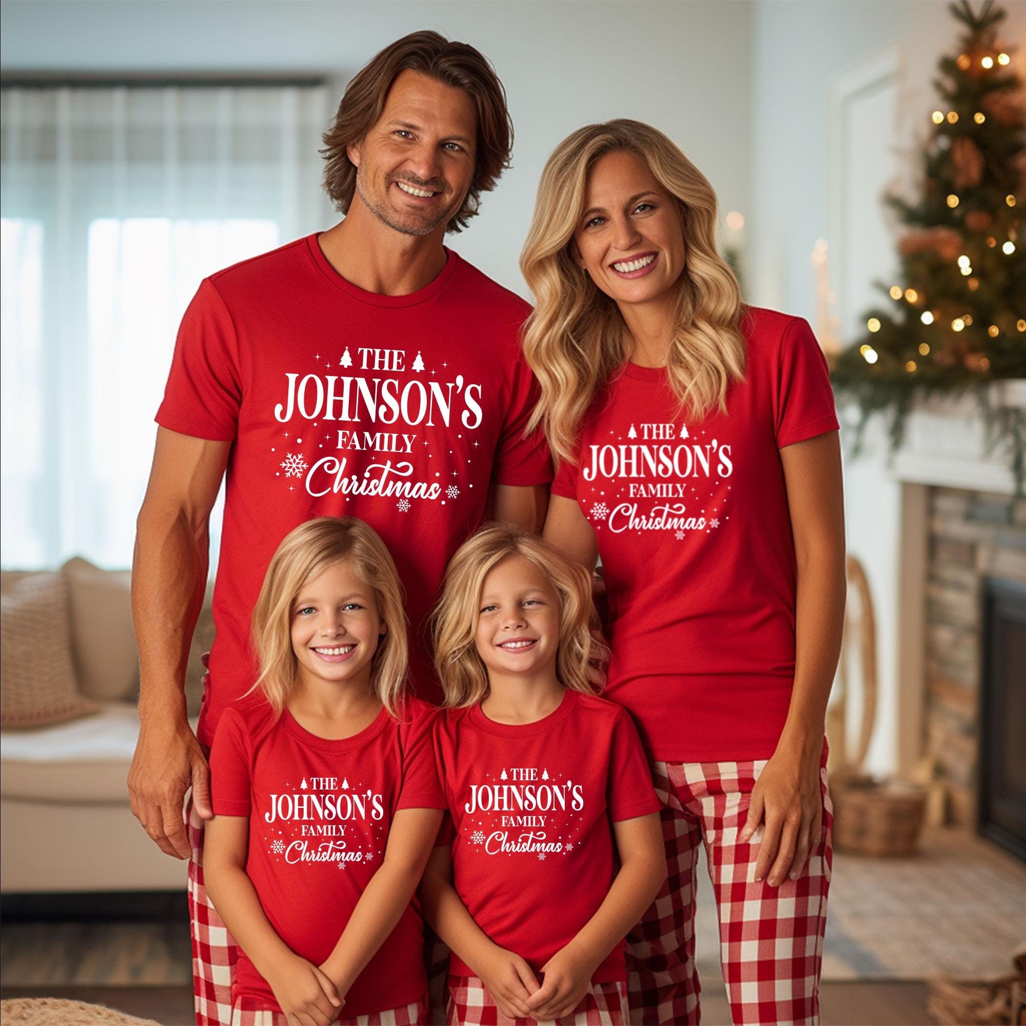 Custom Family Name Christmas Shirt: Making Memories Together Tee