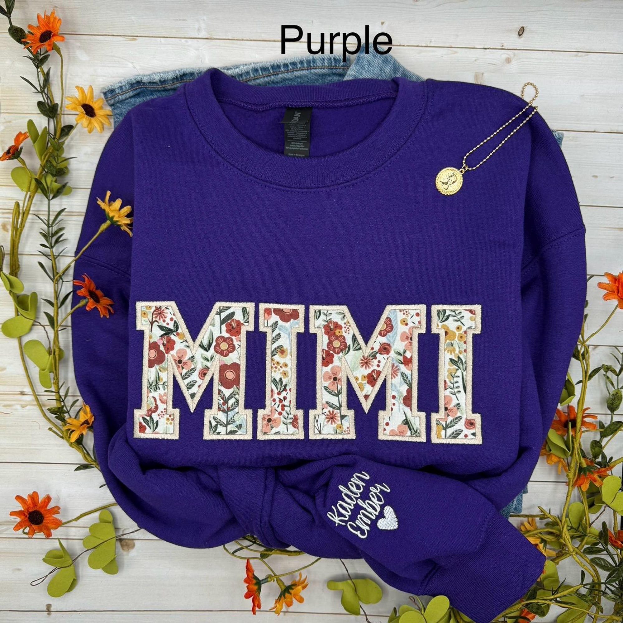 il_2000xN.7278675087_p1mx.jpg Embroidered Mimi Sweatshirt, Custom Embroidered Sweatshirt, Floral Sweatshirt, Personalized Mimi Sweatshirt, Christmas Gift for Mimi