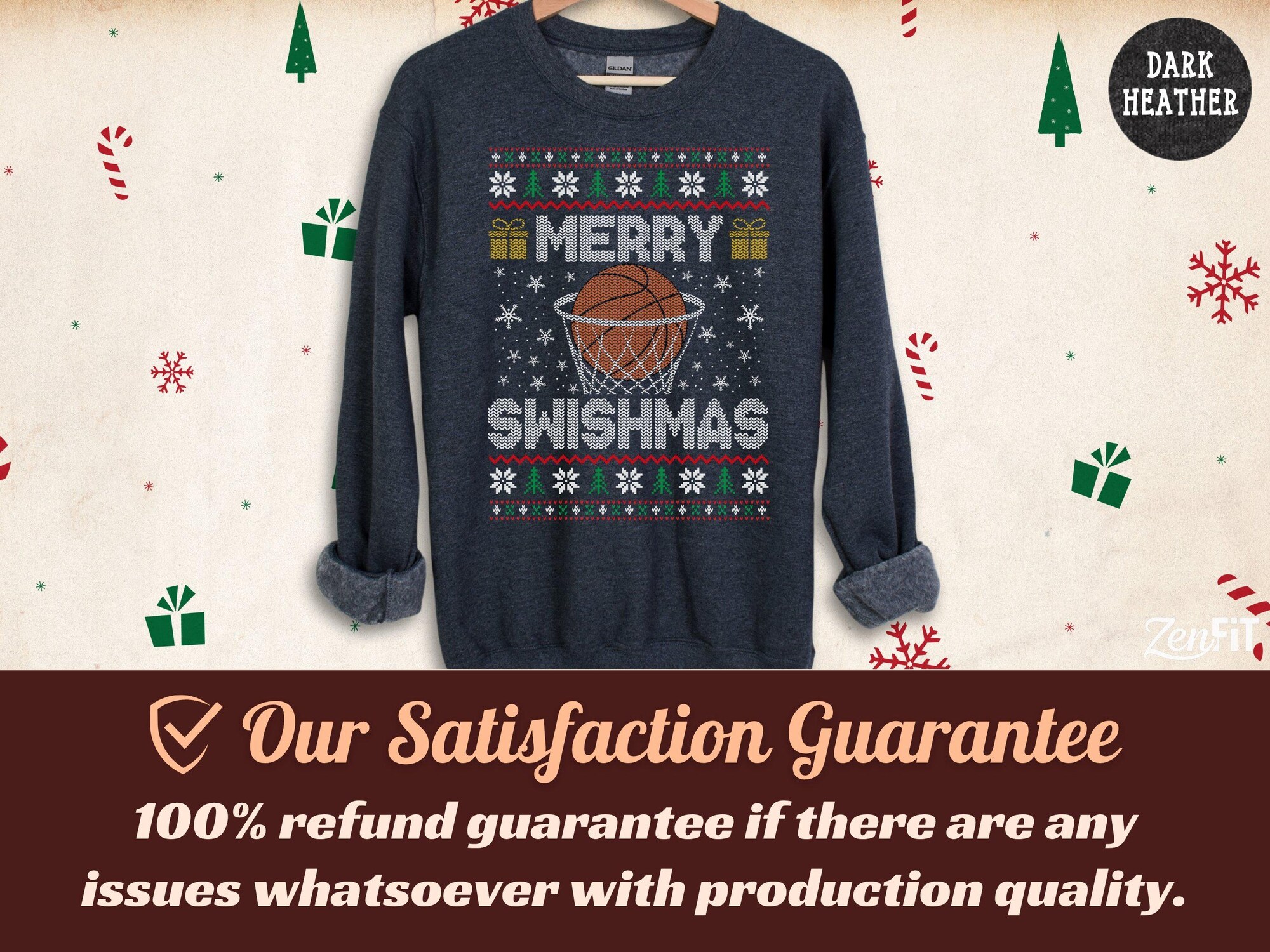 il_2000xN.7281026288_3h0e-1.jpg Basketball Christmas Sweatshirt, Merry Swishmas: Cotton and Polyester Blend S-3XL