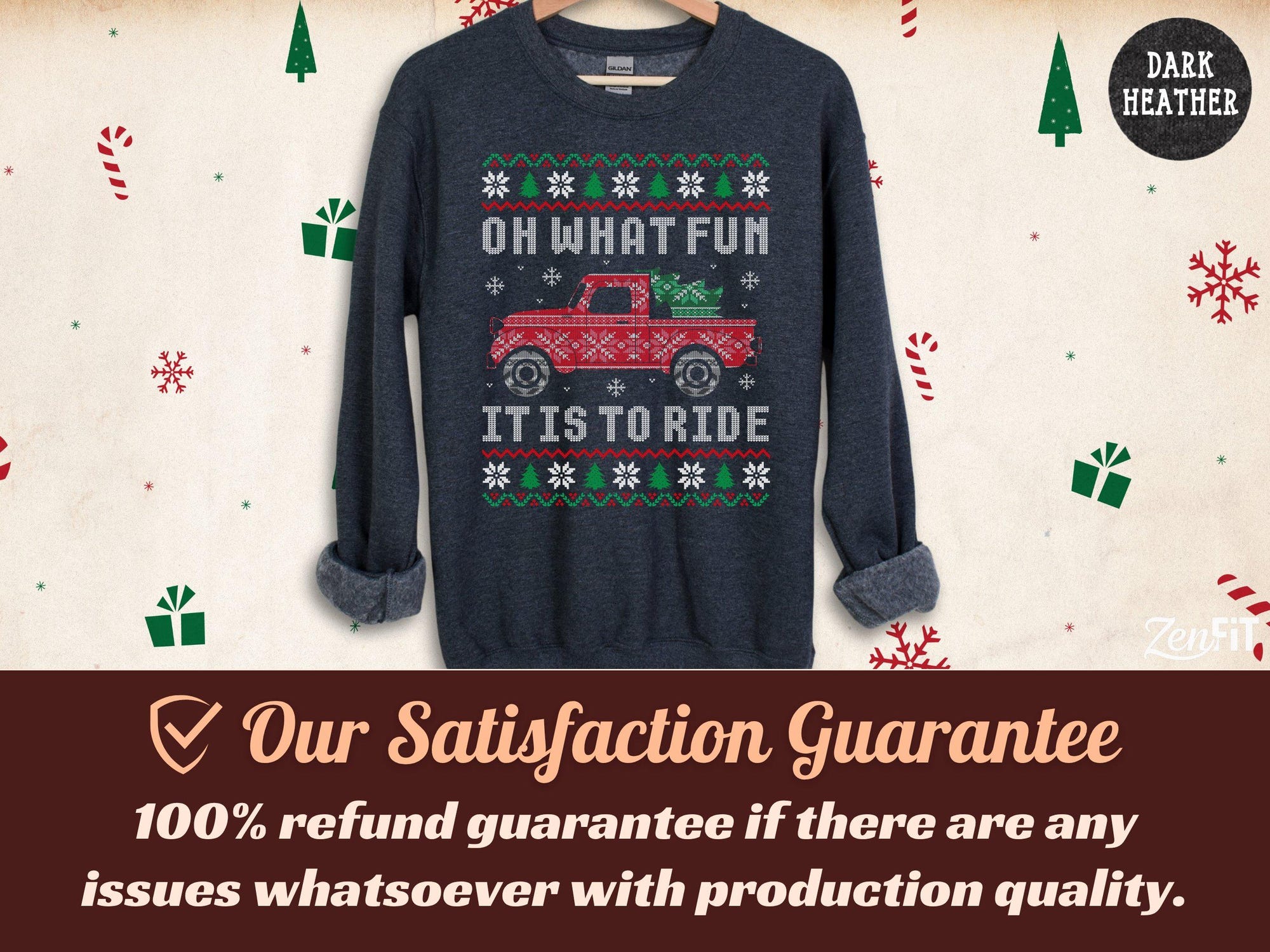 il_2000xN.7281093936_4iy1-1.jpg Oh What Fun It Is To Ride Christmas Sweatshirt: Cotton and Polyester Blend S-3XL