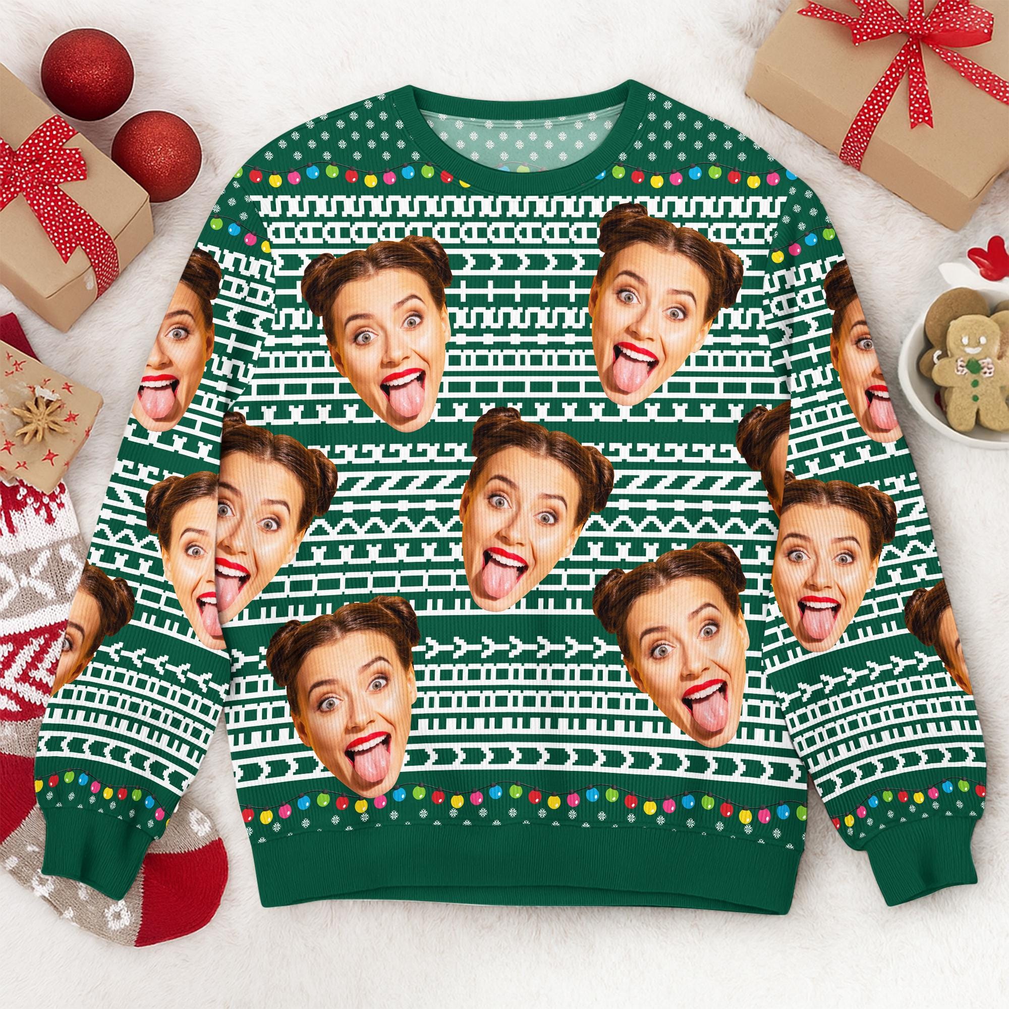 il_2000xN.7281708736_4xf2.jpg Custom Photo Funny Hidden Swear Message Ugly Sweater, Gifts for Best Friend Coworker Manager, F*ck This Sh*t Office Humor, Retirement Gifts
