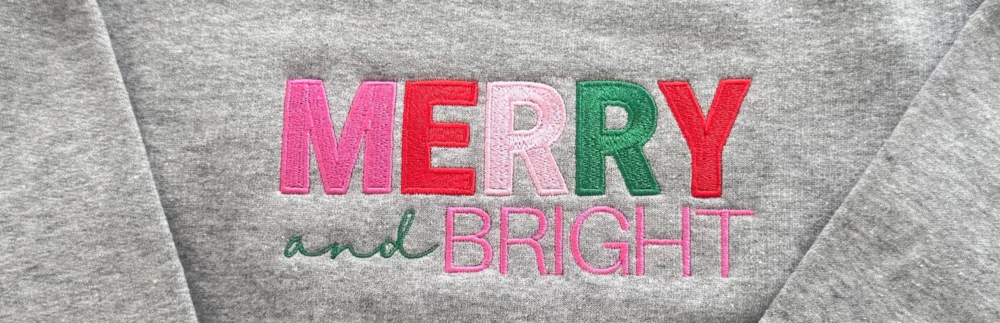 il_2000xN.7283538181_7v5e.jpg Embroidered "Merry and Bright" Christmas Sweatshirt