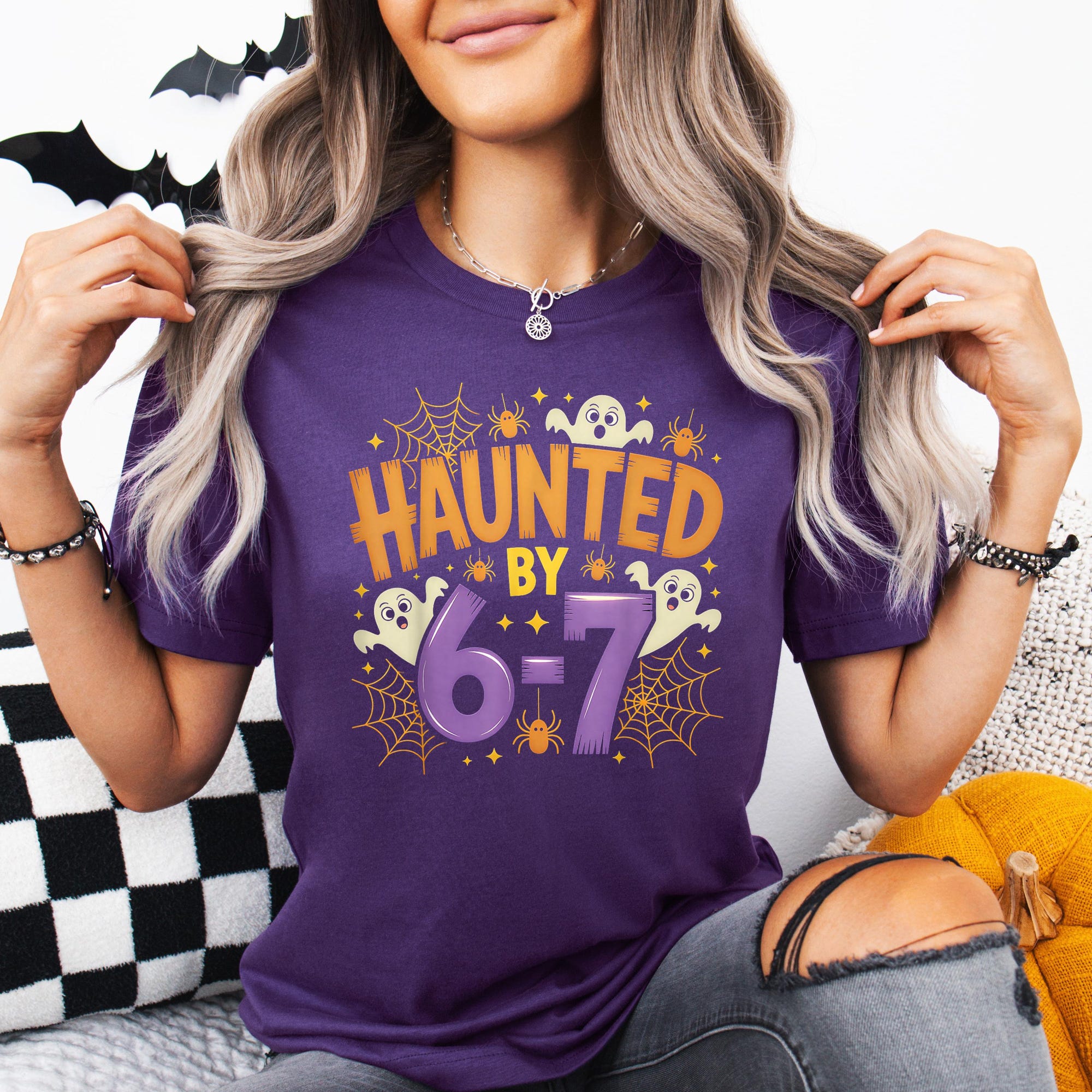 il_2000xN.7288774443_skcy-1.jpg Haunted By 6-7 Halloween Shirt: Spooky Viral Meme Tee