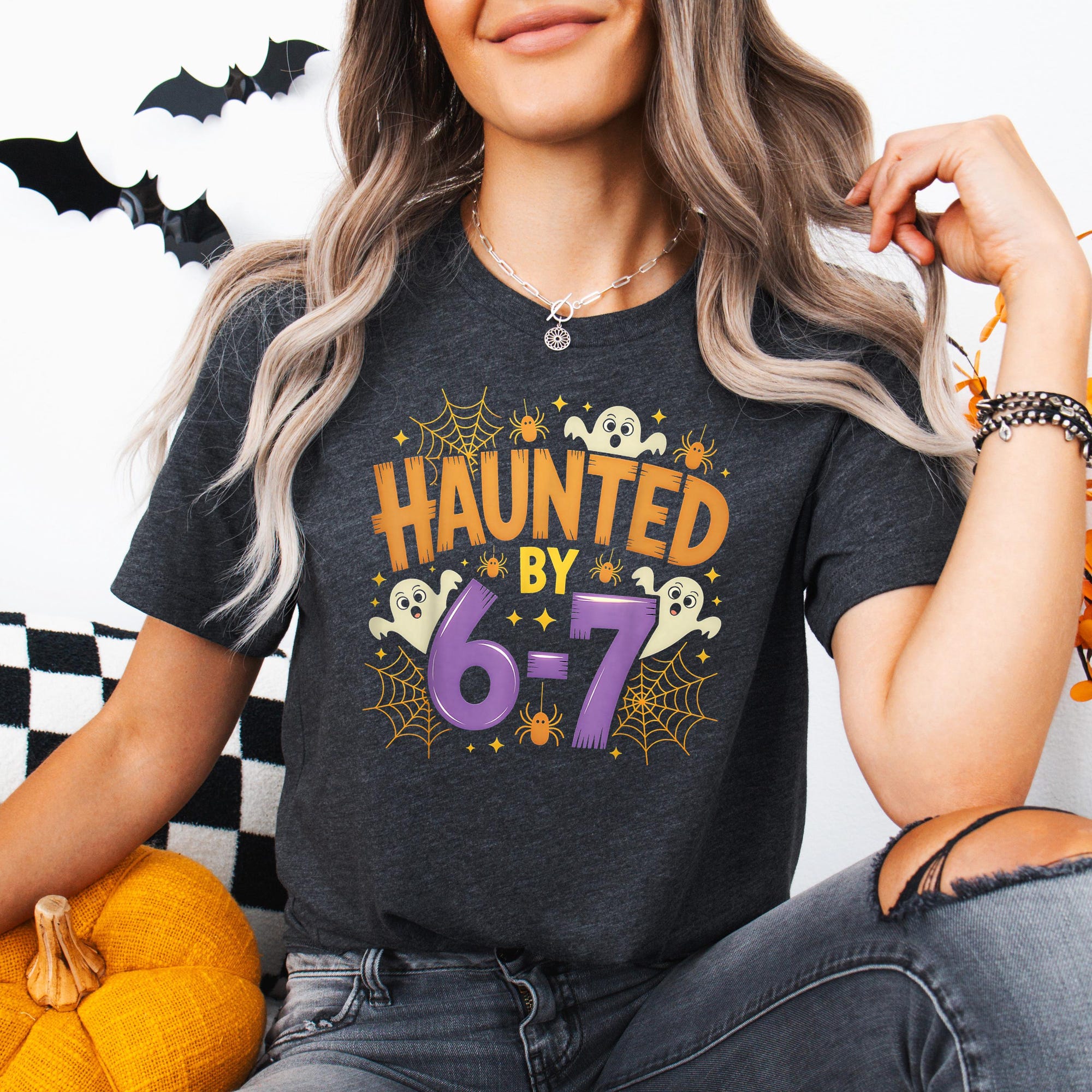 il_2000xN.7288774455_9311.jpg Haunted By 6-7 Halloween Shirt: Spooky Viral Meme Tee
