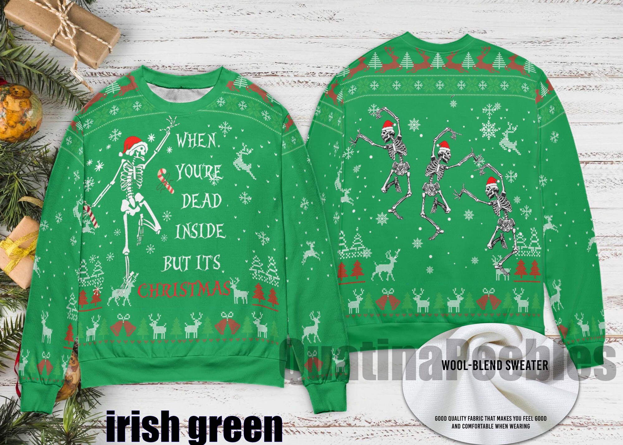 il_2000xN.7290291569_bprr.jpg Dancing Santa Skeleton Christmas Ugly Sweater,Dancing Skeleton Christmas Ugly Sweater,Family Ugly Christmas Sweater,Funny Sweater for Family