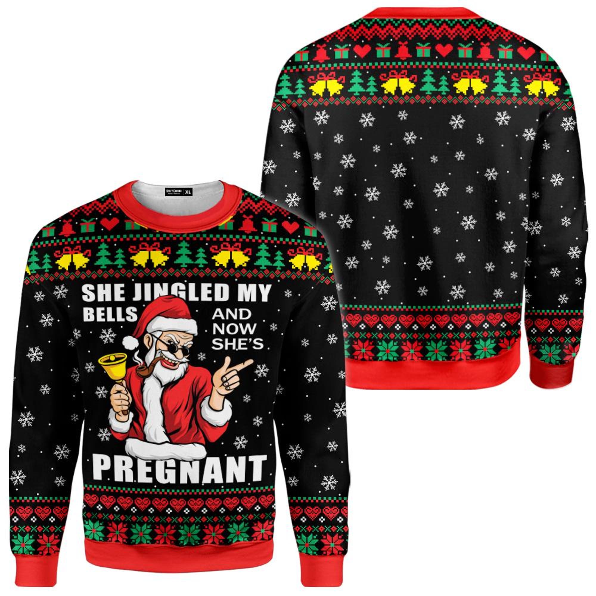 il_2000xN.7290987021_5w83.jpg Funny Christmas Sweatshirt Men Santa Claus Holiday Ugly Xmas Sweatshirt Funny Christmas Gift Ugly Holiday Sweatshirt