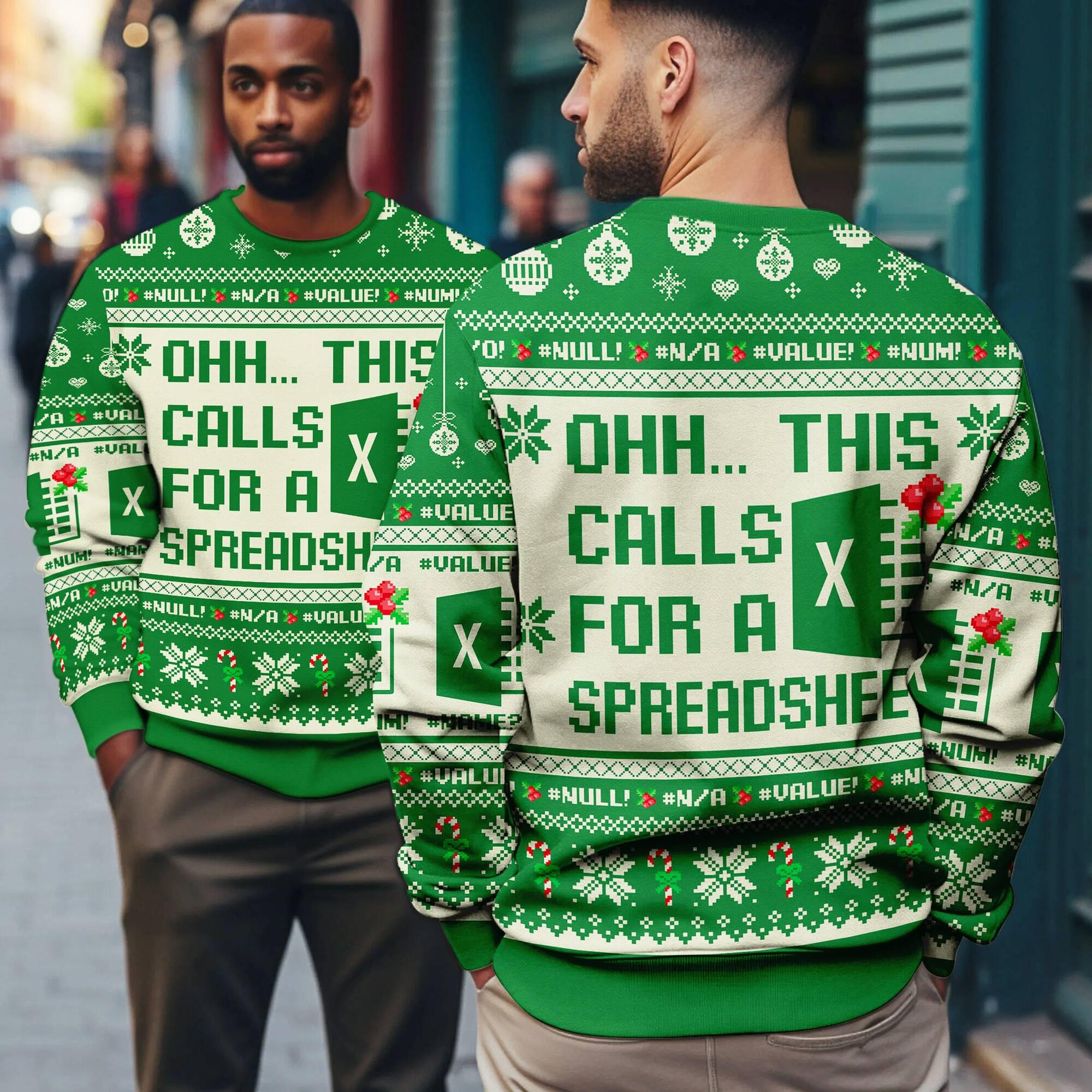 il_2000xN.7293962569_r48y-1.jpg Ohh This Calls For A Spreadsheet Ugly Sweater, Excel Freak In The Sheets Ugly Christmas, Excel Group Matching Christmas Shirt Xmas Gift 2025