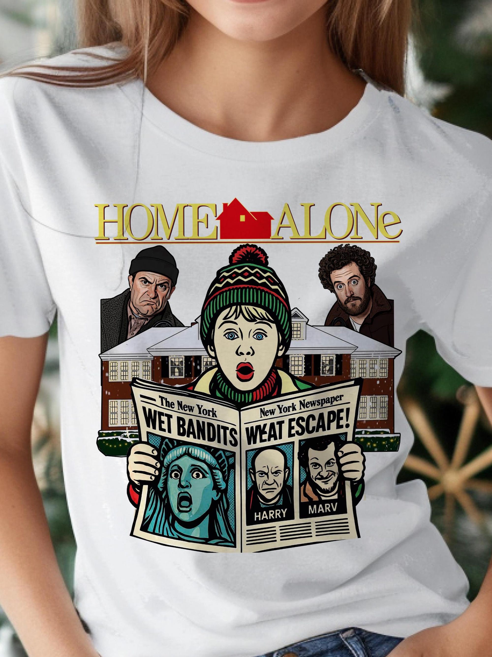 Home Alone Christmas Sweatshirt: Funny 90s Movie Tee