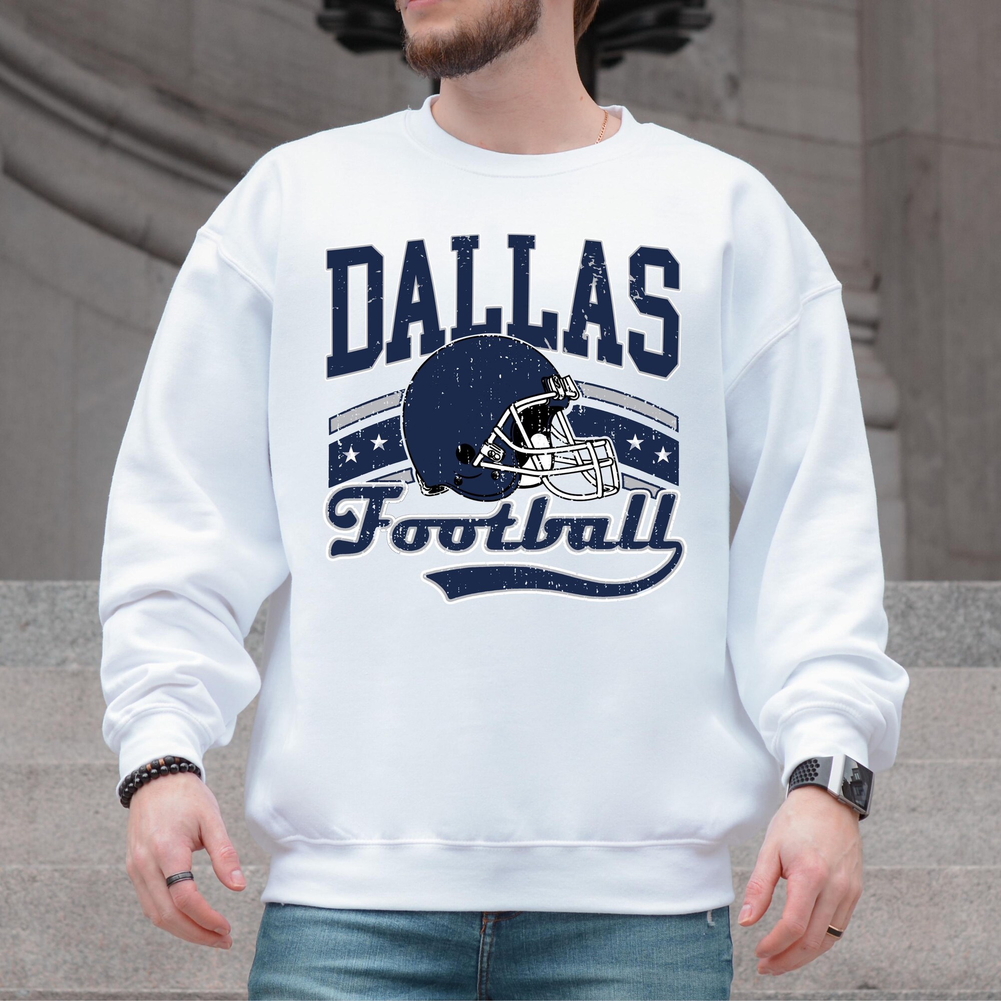 il_2000xN.7294249417_7bbe.jpg Dallas Football Vintage Style Sweatshirt, Dallas Retro Football Hoodie, Cowboy Sweatshirt, Dallas Fan Christmas Gift